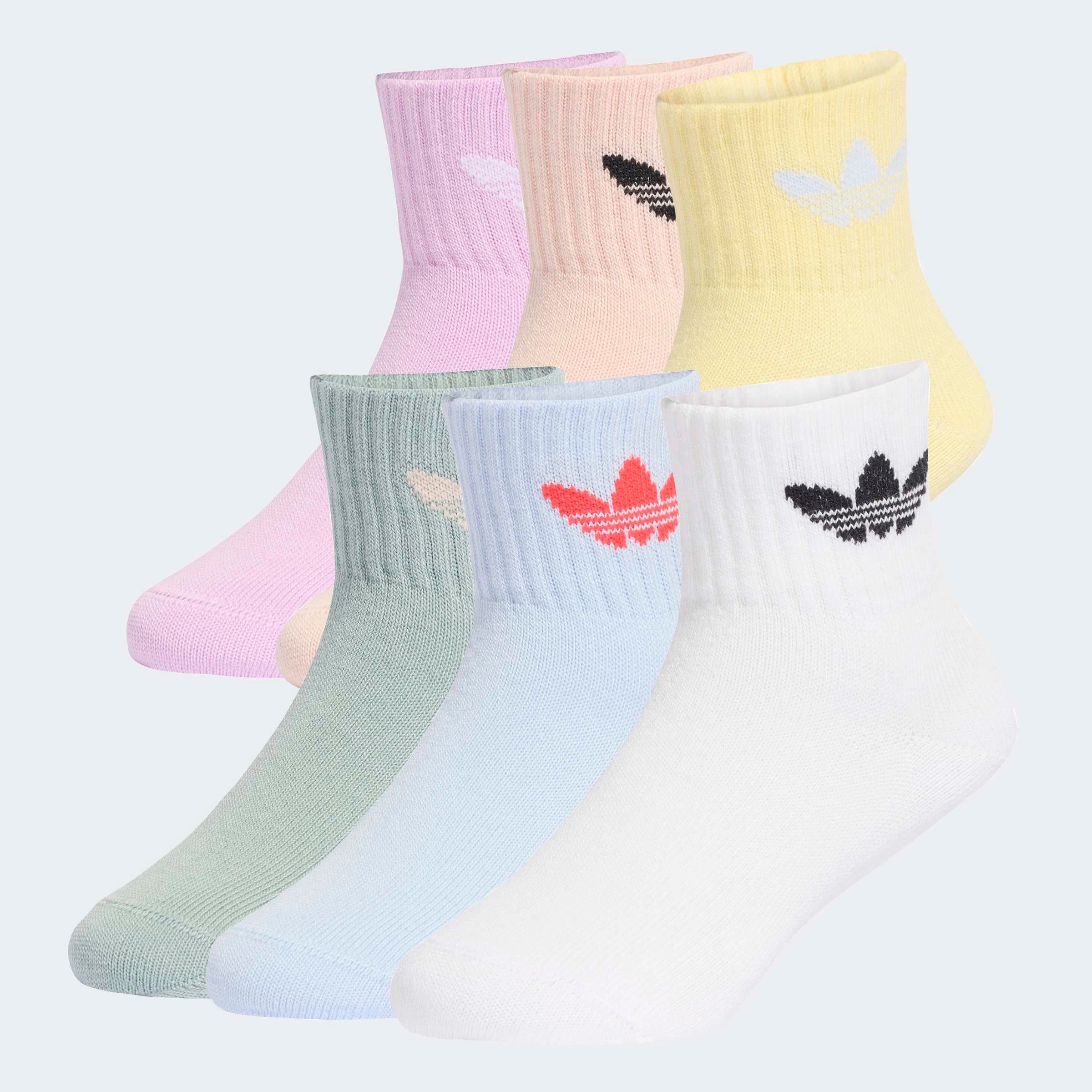 Image of adidas Originals Sportsocken "KIDS SOCK 6PP" 6 Paar tlg. für Laufen und Alltag, sportlicher Stil, 6er-Pack