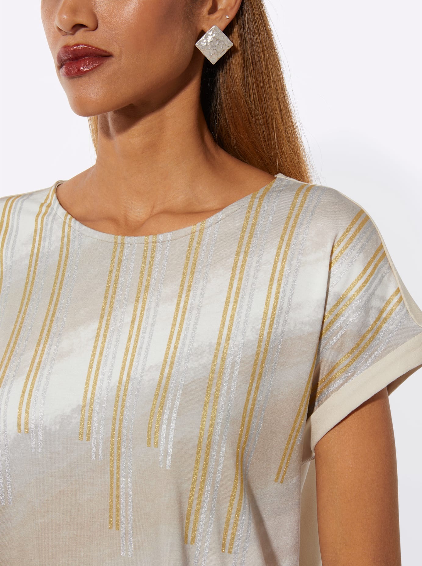 creation L Kurzarmshirt »Druck-Shirt« 1 tlg.