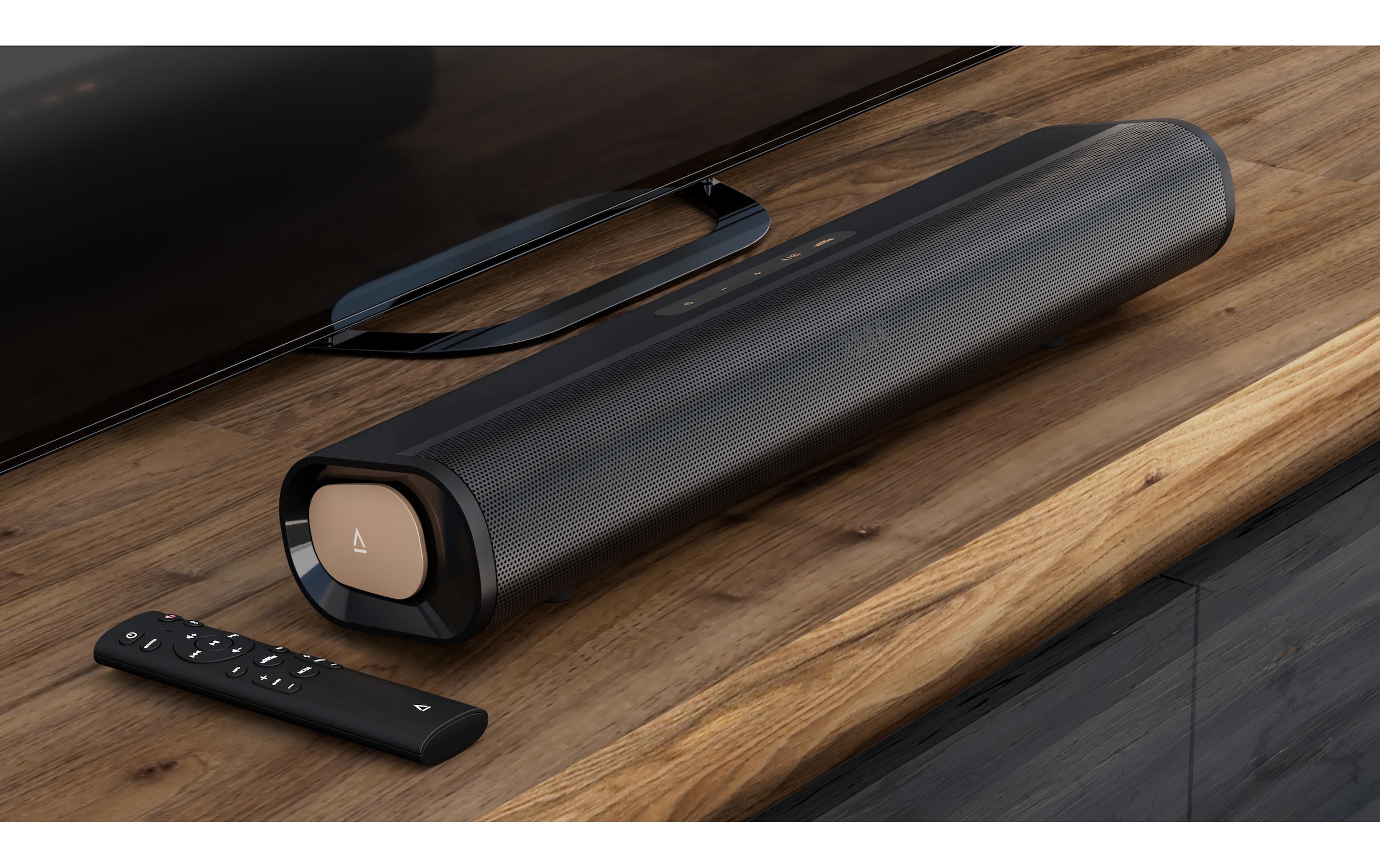 Creative Barre de son »Stage Pro, Soundbar mit Subwoofer 2.1-Soundbar mit Dolby Audio« ( ) HDMI Arc, USB Audio, optique, entrée Aux
