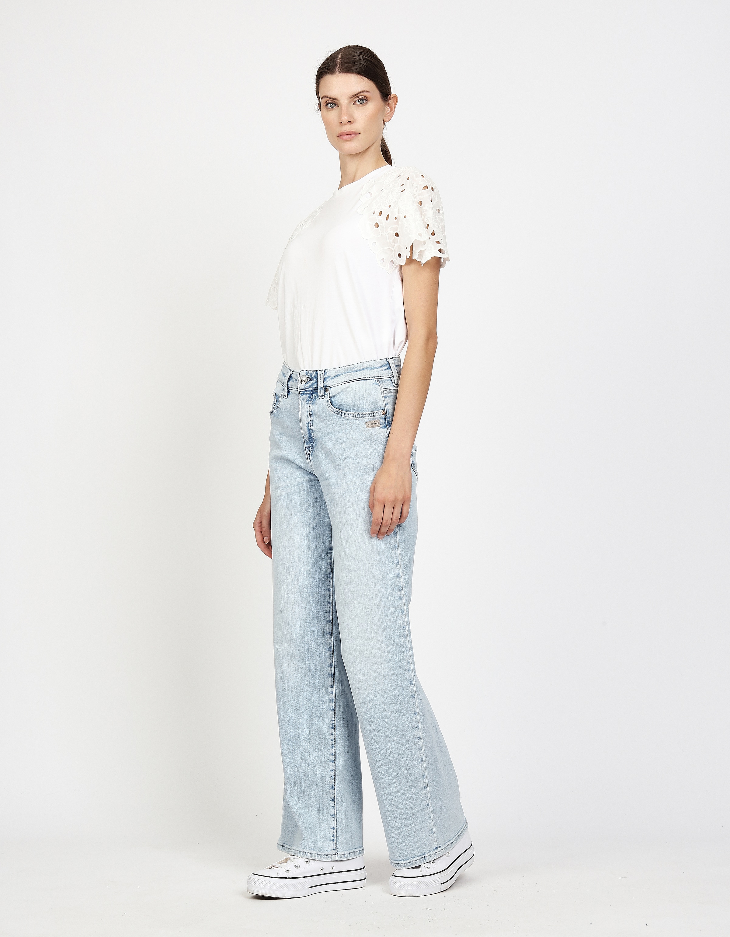 GANG Straight-Jeans »94CARLOTTA LONG« Wide Leg im 5-Pocket-Stil