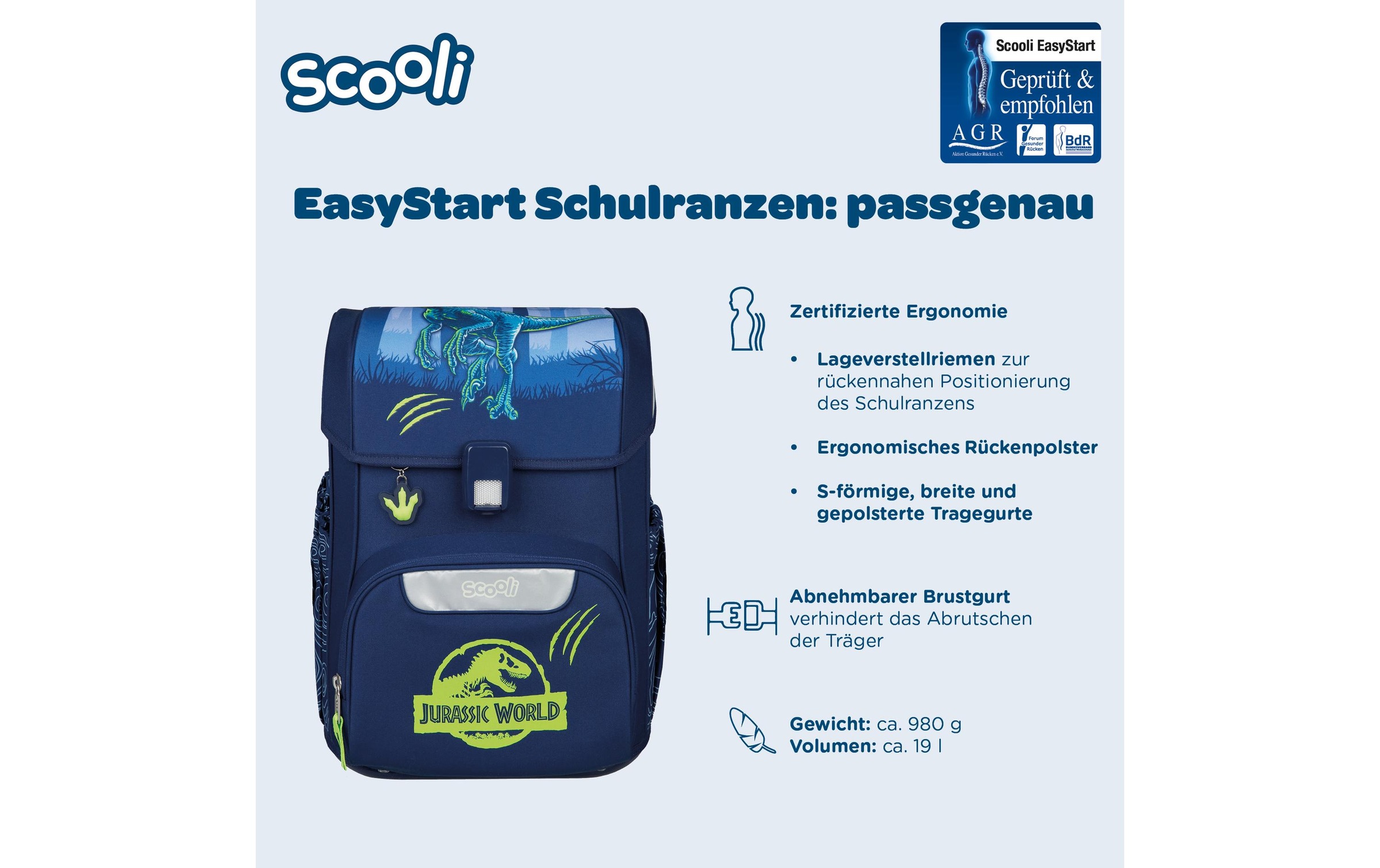 Scooli Cartable »Easy Start« Reflektoren