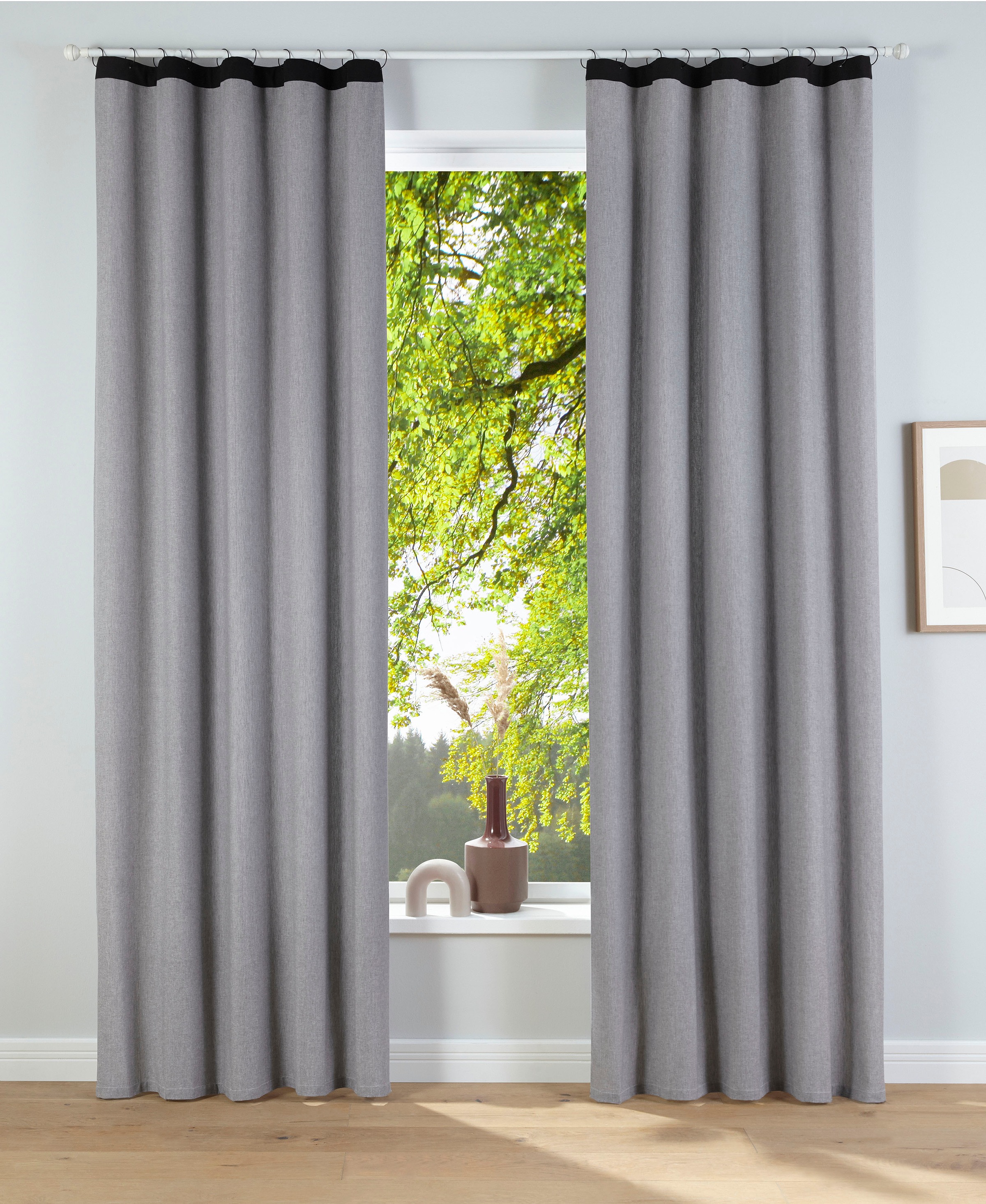 Image of LeGer Home by Lena Gercke Vorhang »Elora«, (1 St.), blickdicht, Bio-Baumwolle, gewebt, verschiedene Grössen bei Ackermann Versand Schweiz