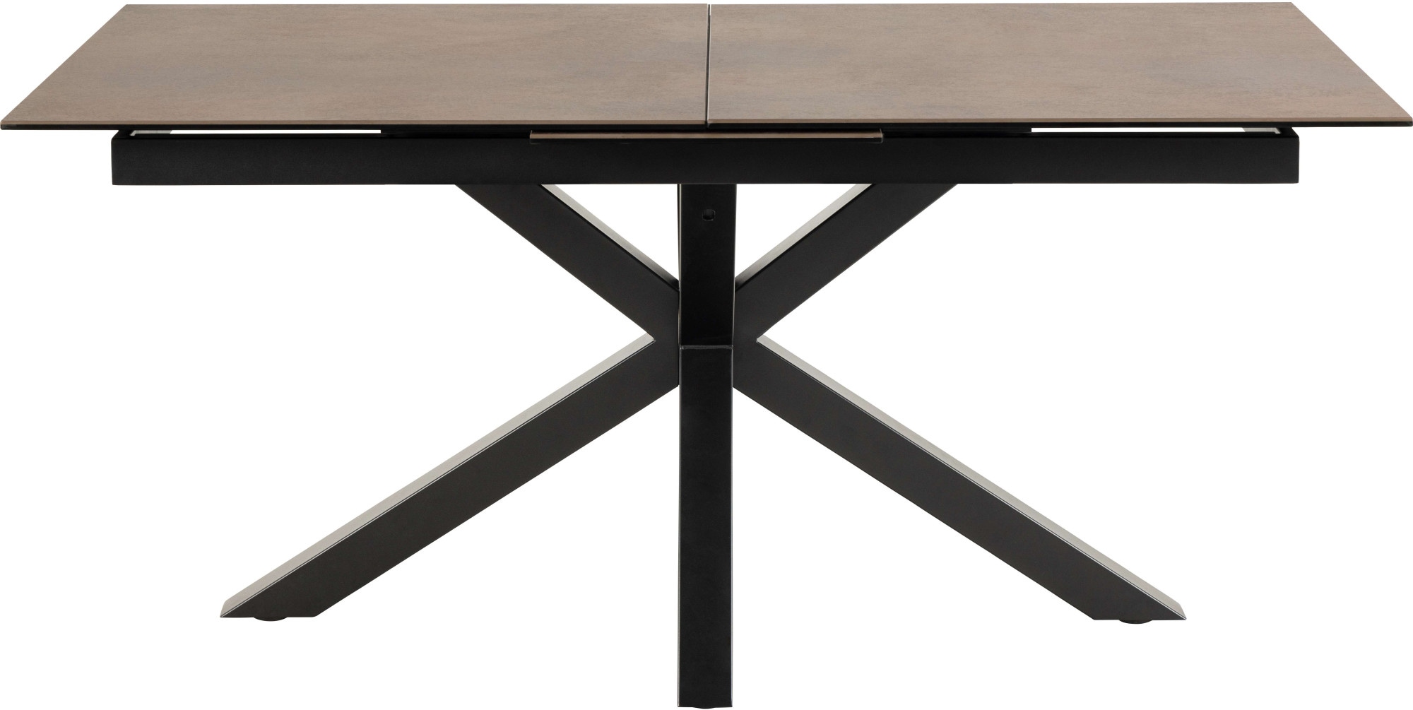 Image of ACTONA GROUP Esstisch "Heaven,Tischplatte aus Keramik, ausziehbar - robust & pflegeleicht" Langlebige Materialien, Stahlgestell, Breite: bis 168/210 cm