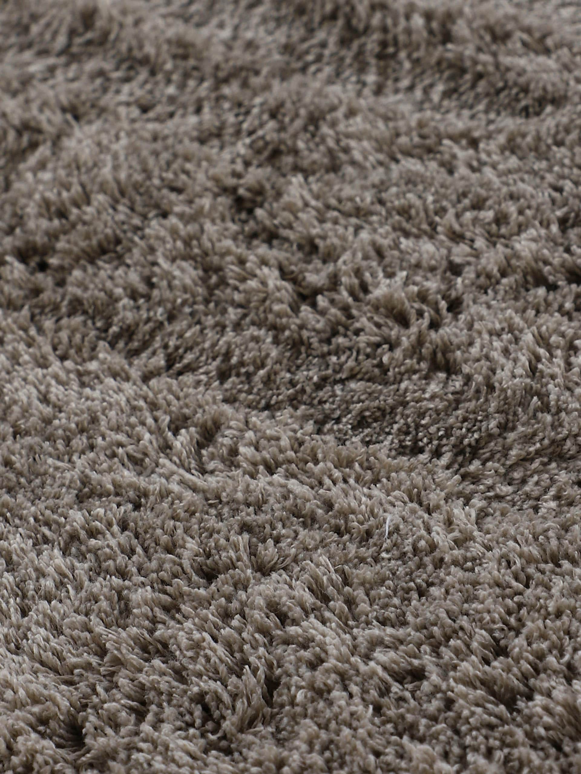 carpetfine Teppich »Silky«, rund, 20 mm Höhe, Shaggy, Langflor, uni, besonders weich, handarbeit