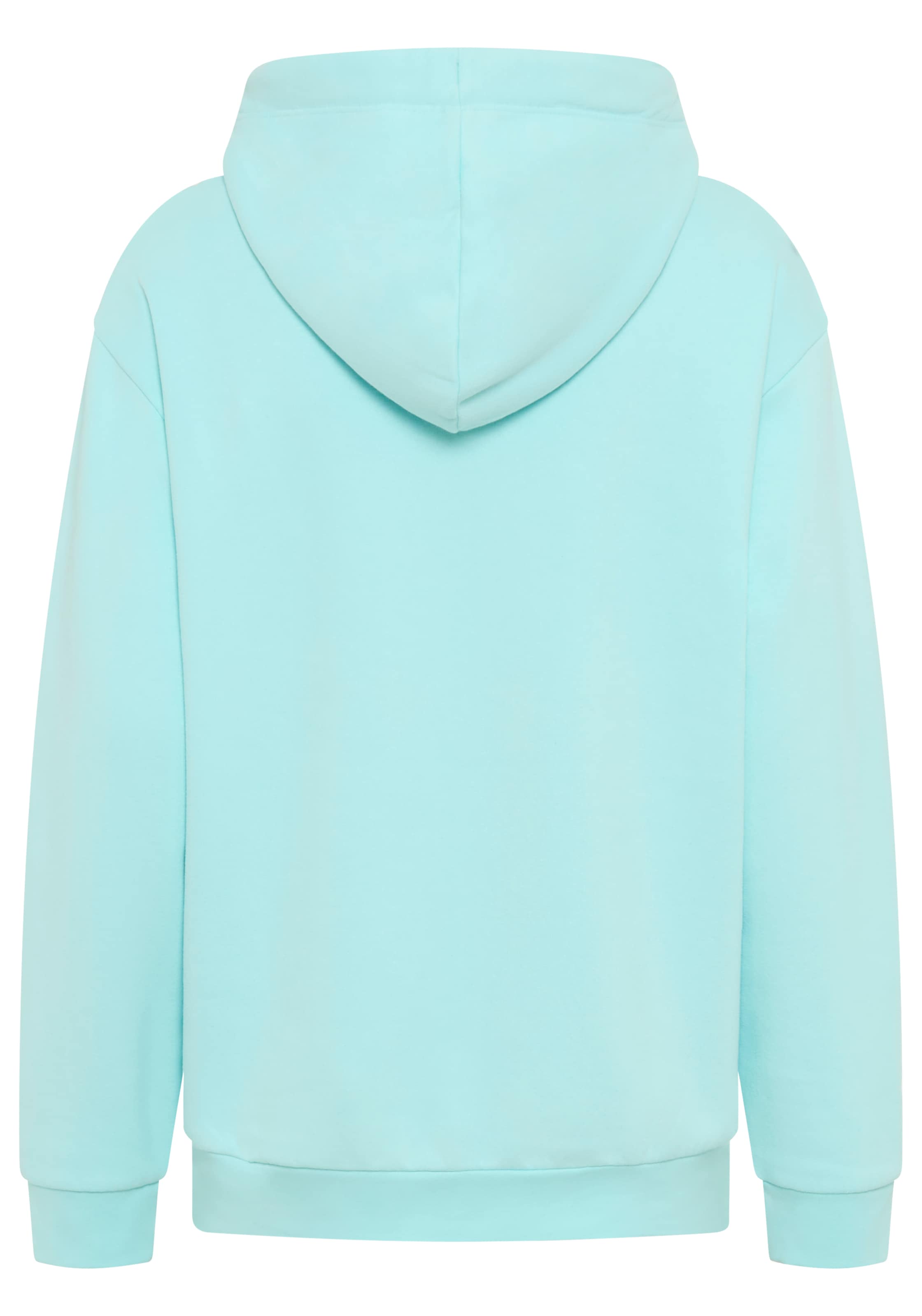 DELMAO Kapuzensweatshirt, Weiche Baumwollmischung mit Kängurutasche und bedruckter Kordel