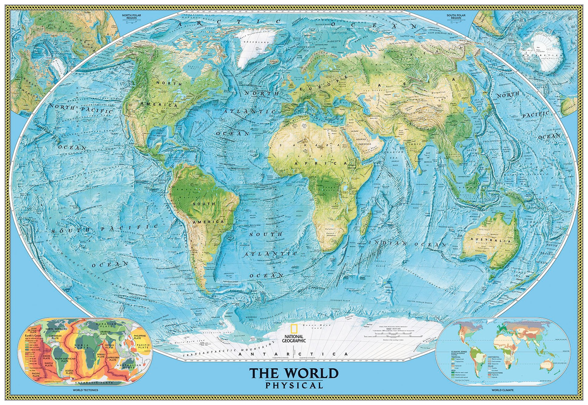 Image of Komar Fototapete »The World Physical«, bedruckt-Comic-Retro-mehrfarbig, BxH: 400x280 cm bei Ackermann Versand Schweiz