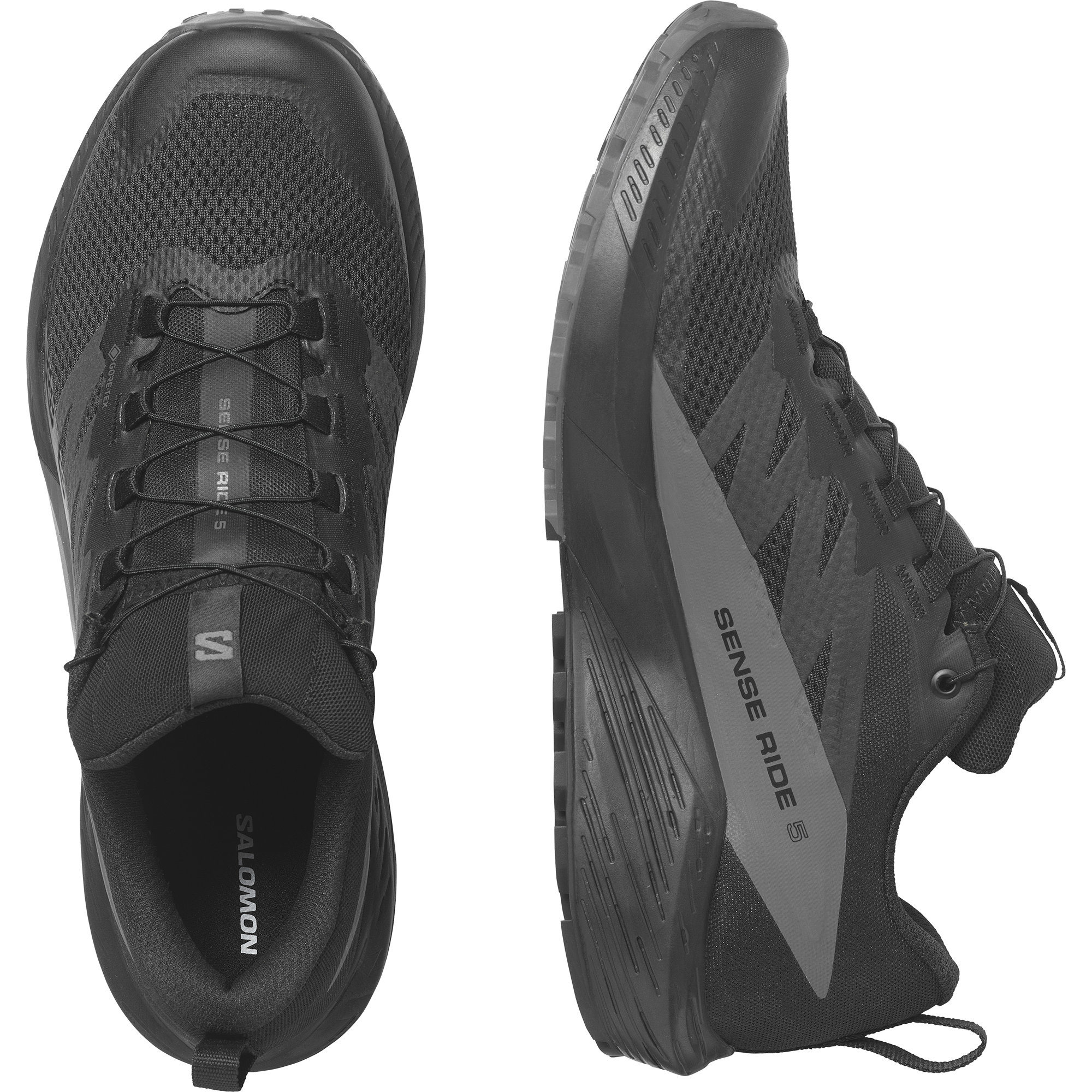 Salomon Trailrunningschuh »SENSE RIDE 5 GORE-TEX®«, wasserdichte Trailrunningschuhe