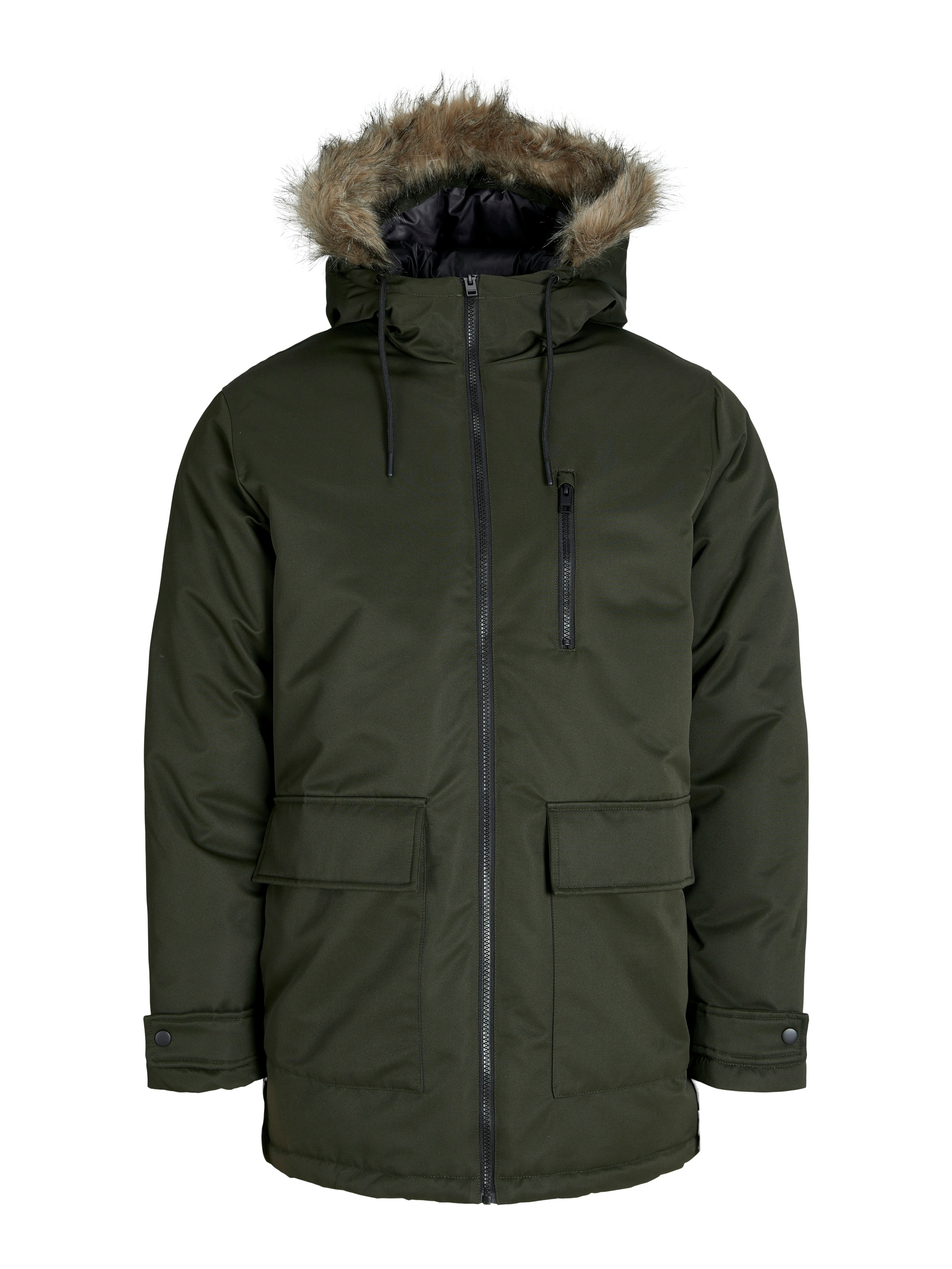 Jack & Jones Parka »JJCHARLIE DETACHABLE FAUX FUR PARKA« mit Kapuze