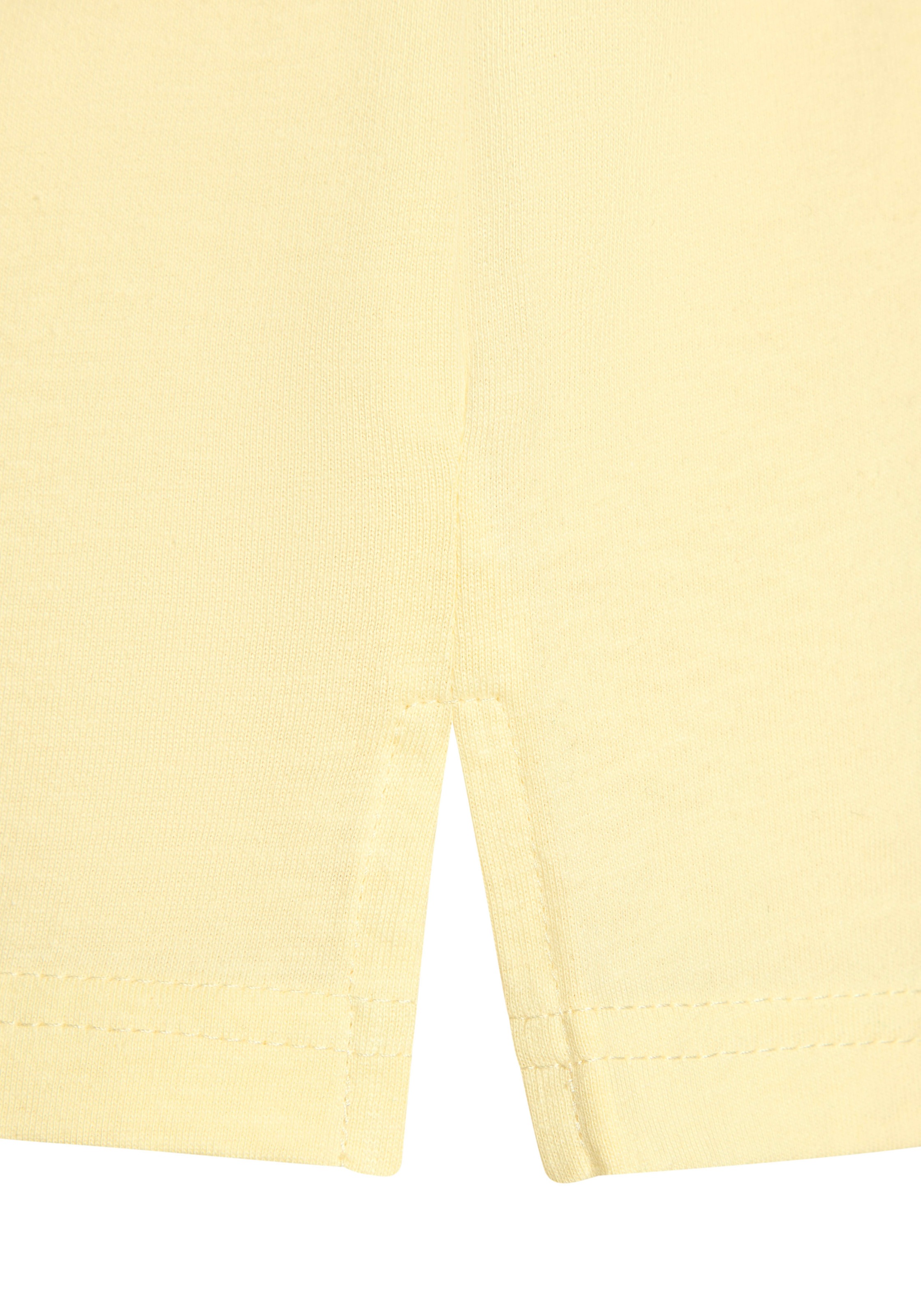 Beachtime T-Shirt »mit modischem Schlitz am Saum«, aus hochwertiger Baumwoll-Qualität