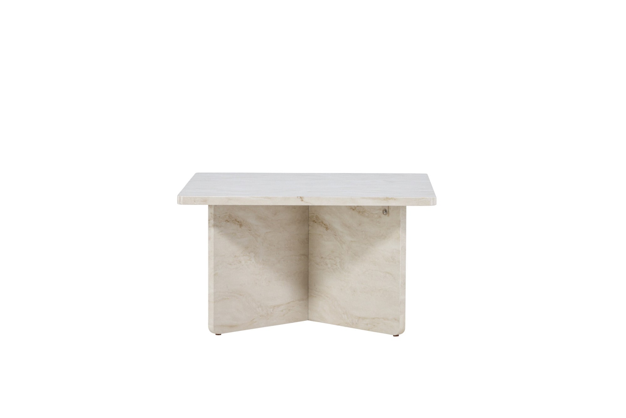 Venture Home Couchtisch »Ålesund, Couchtisch 75 × 75 × 42 cm in beiger Marmoroptik, edel« Sofatisch, MDF, quadratisch, marmoroptik, kompakt, edel