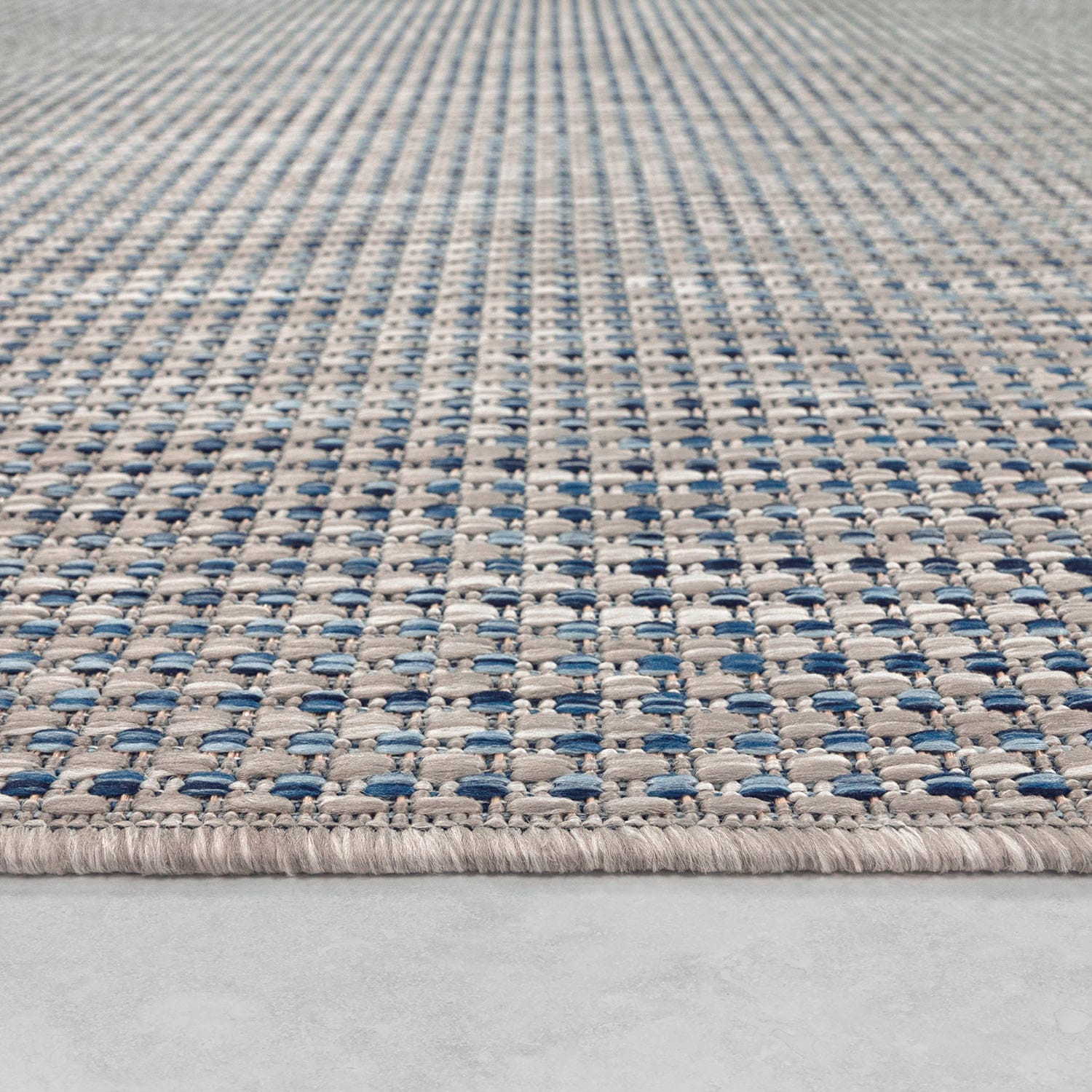 Paco Home Teppich »Napoli 777«, rechteckig, 4 mm Höhe, Flachgewebe, meliert, In- und Outdoor geeignet, Wohnzimmer