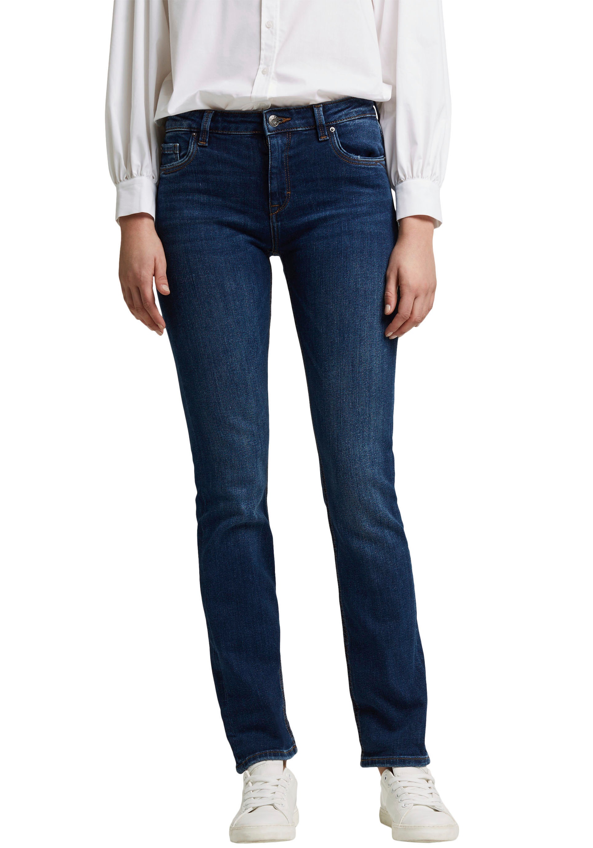 Image of Esprit Straight-Jeans, mit kontrastfarbenen Nähten bei Ackermann Versand Schweiz