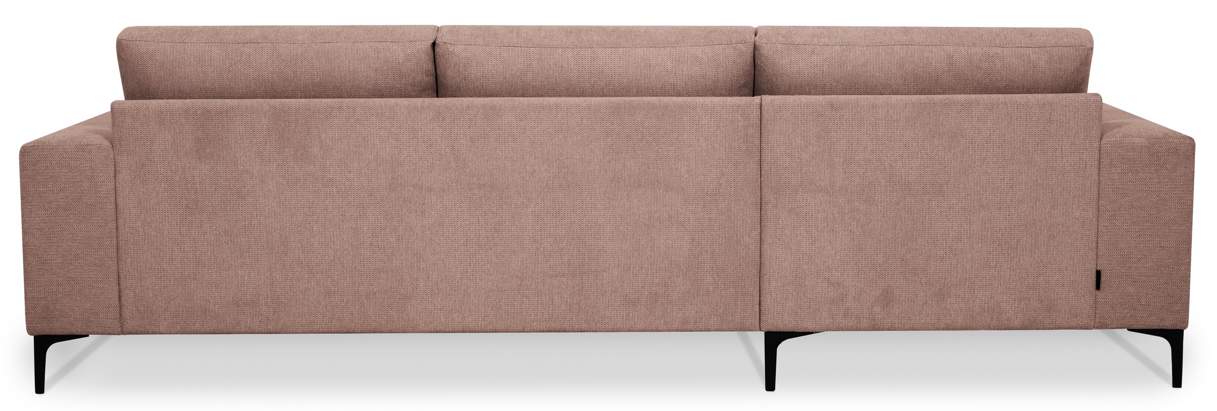 Places of Style Ecksofa »Xander, L-Form,«, Breite 280 cm, Soft-Touch Chenille, schwarze Metallfüsse
