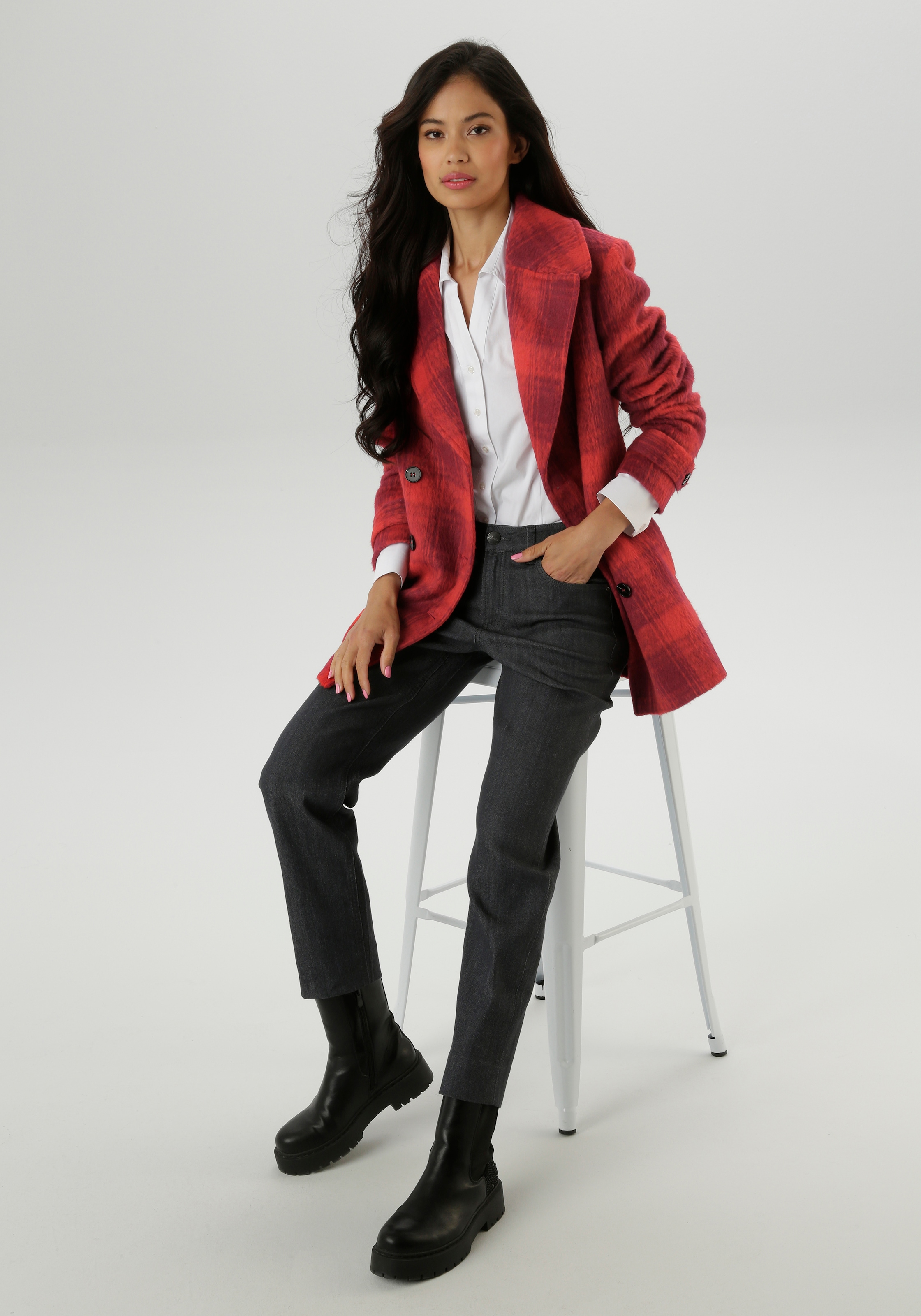 Aniston SELECTED Caban ohne Kapuze mit zwei Eingriffstaschen - NEUE KOLLKEKTION