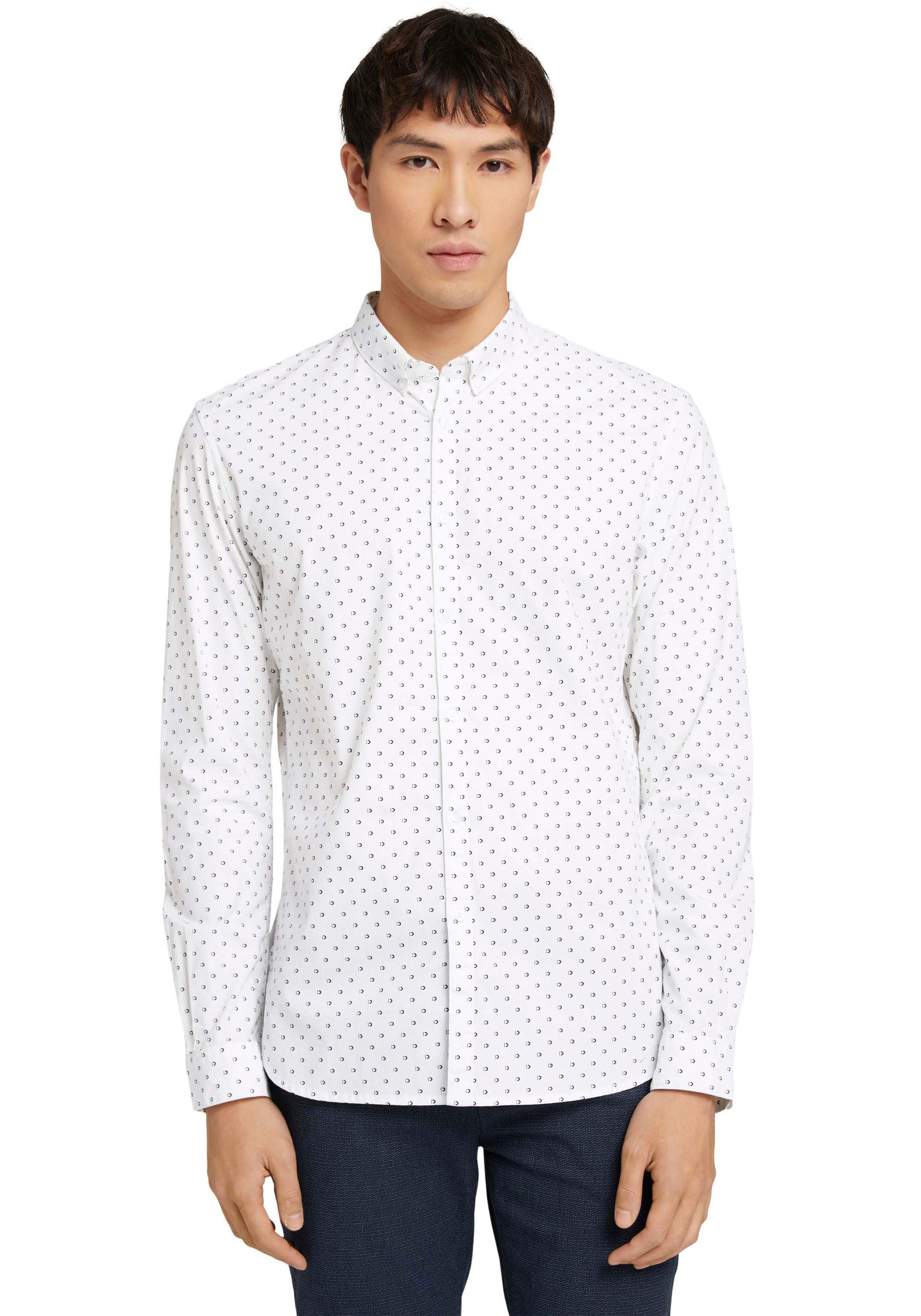 Image of TOM TAILOR Denim Langarmhemd, mit Alloverprint bei Ackermann Versand Schweiz