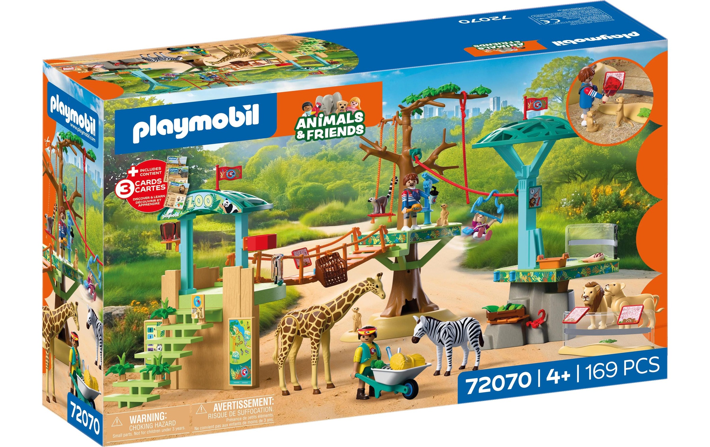 Playmobil® Jeu de construction »Zoo: Wildnis-Kletterpark (72070), Animals & Friends« Made in Europe