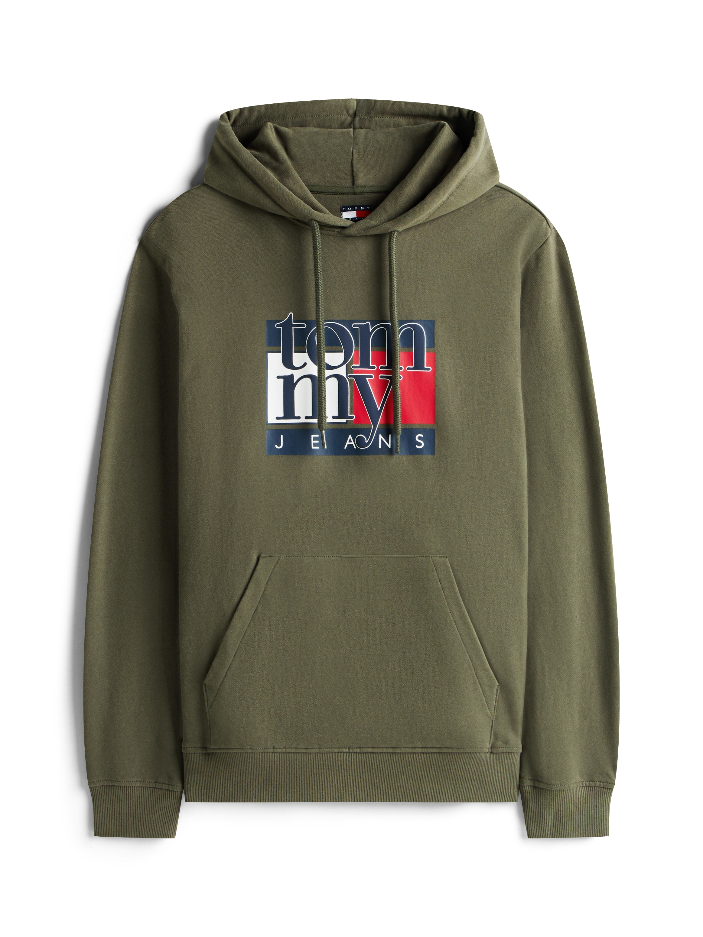 Tommy Jeans Hoodie »TJM RWB FLAG«, Regular Fit, Sweatshirt, mehrfarbiger Print
