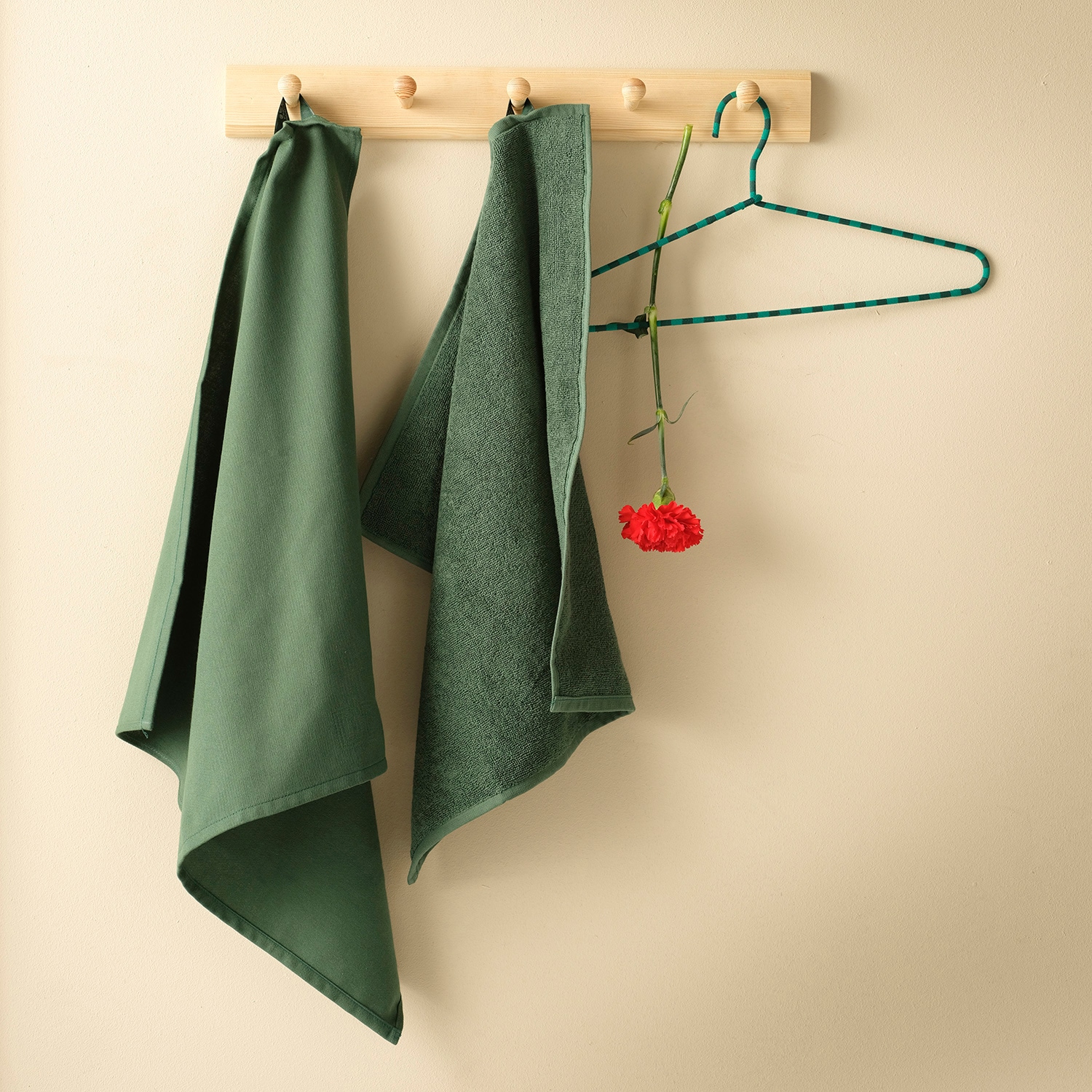 DDDDD Chiffon à vaisselle »Logo aus 100% Baumwolle, 60x65 cm« Jacquard-Gewebe, sehr saugstark und langlebig