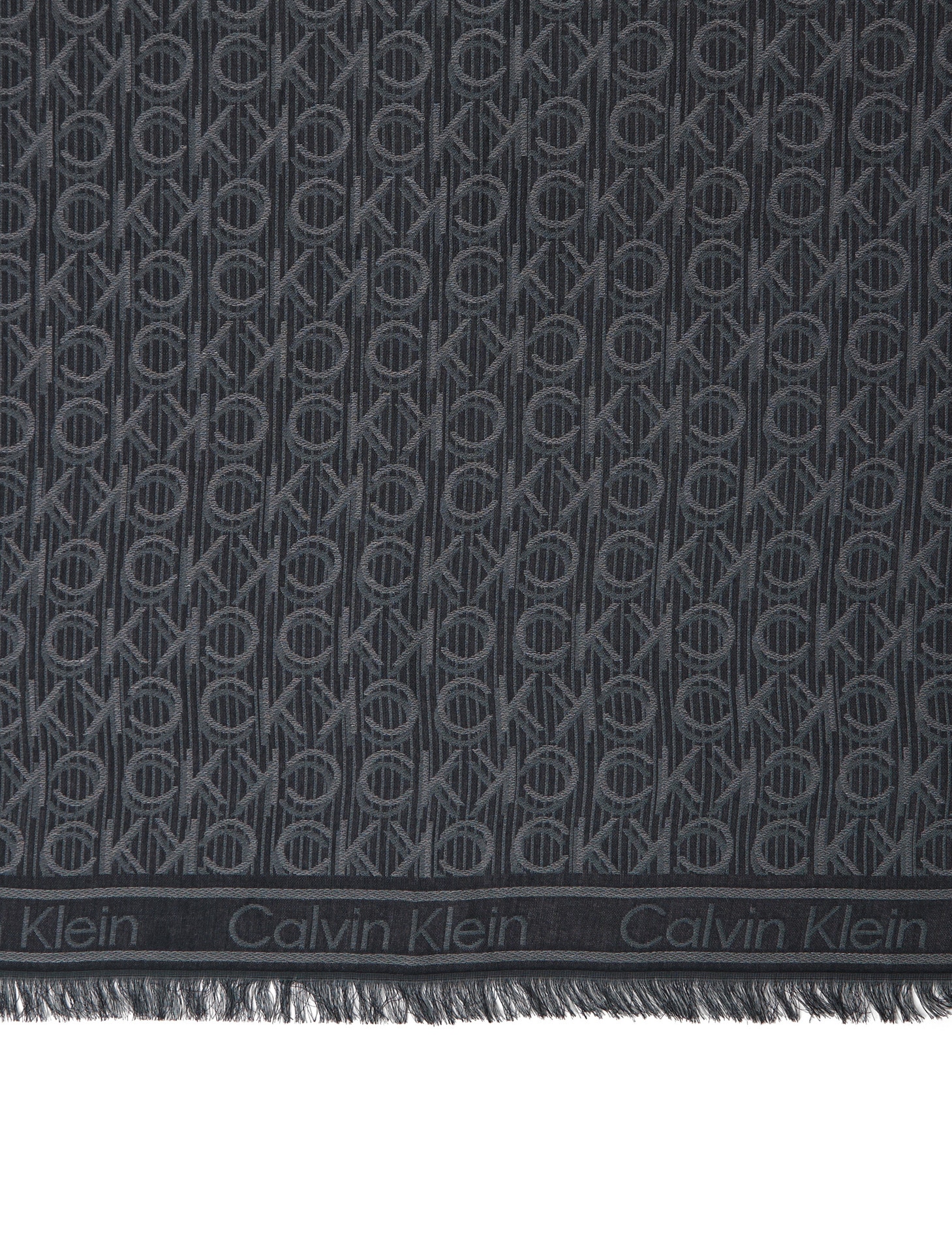 Calvin Klein Modeschal »Monogram Jaquard Schal«, Mit Markenlogoprint