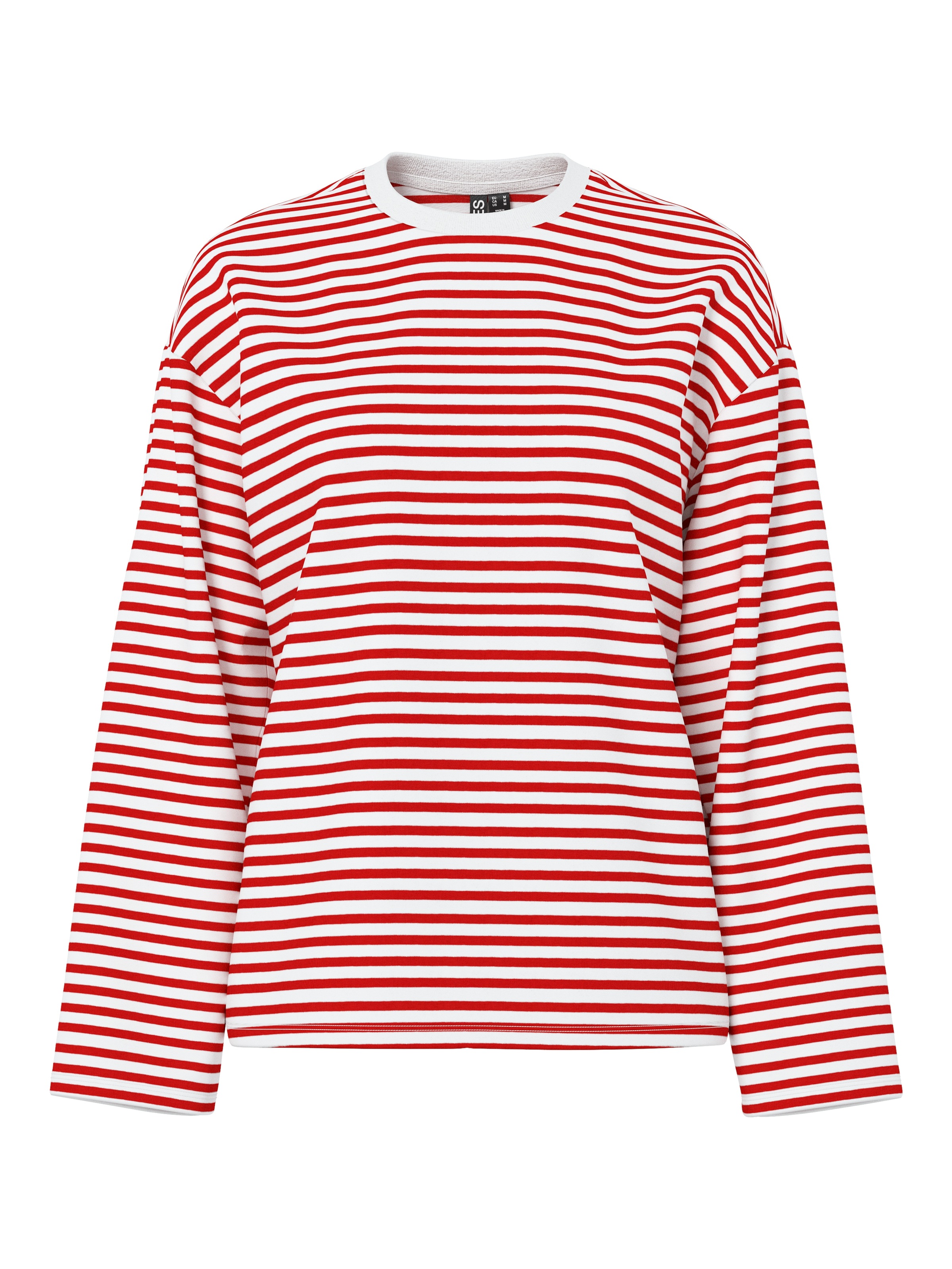 pieces T-shirt à manches longues »PCSADIE LS TOP JRS NOOS« mélange de coton, oversize