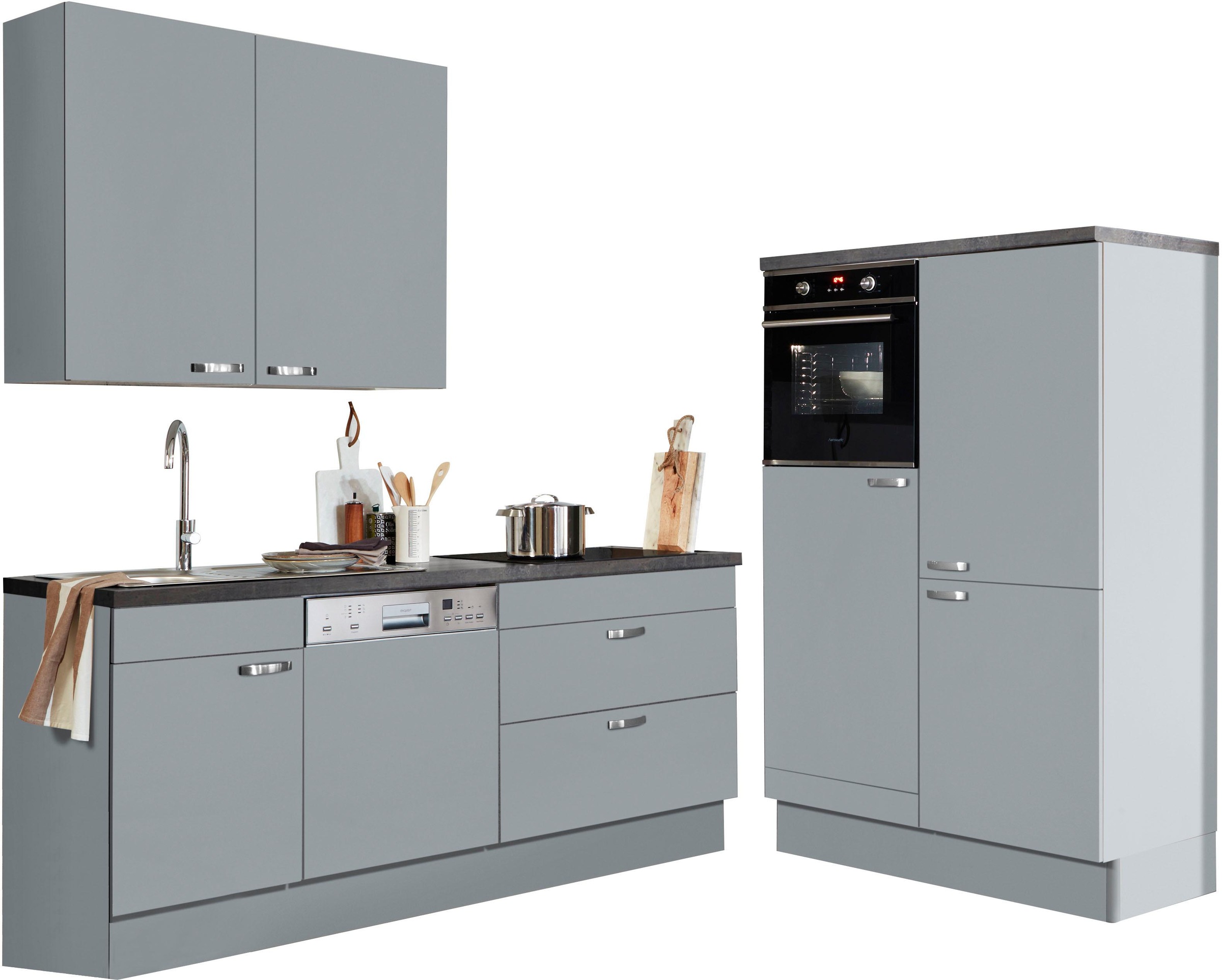 Image of KOCHSTATION Küchenzeile "KS-Cara" mit Vollauszügen und Soft-Close-Funktion, Breite 320 cm
