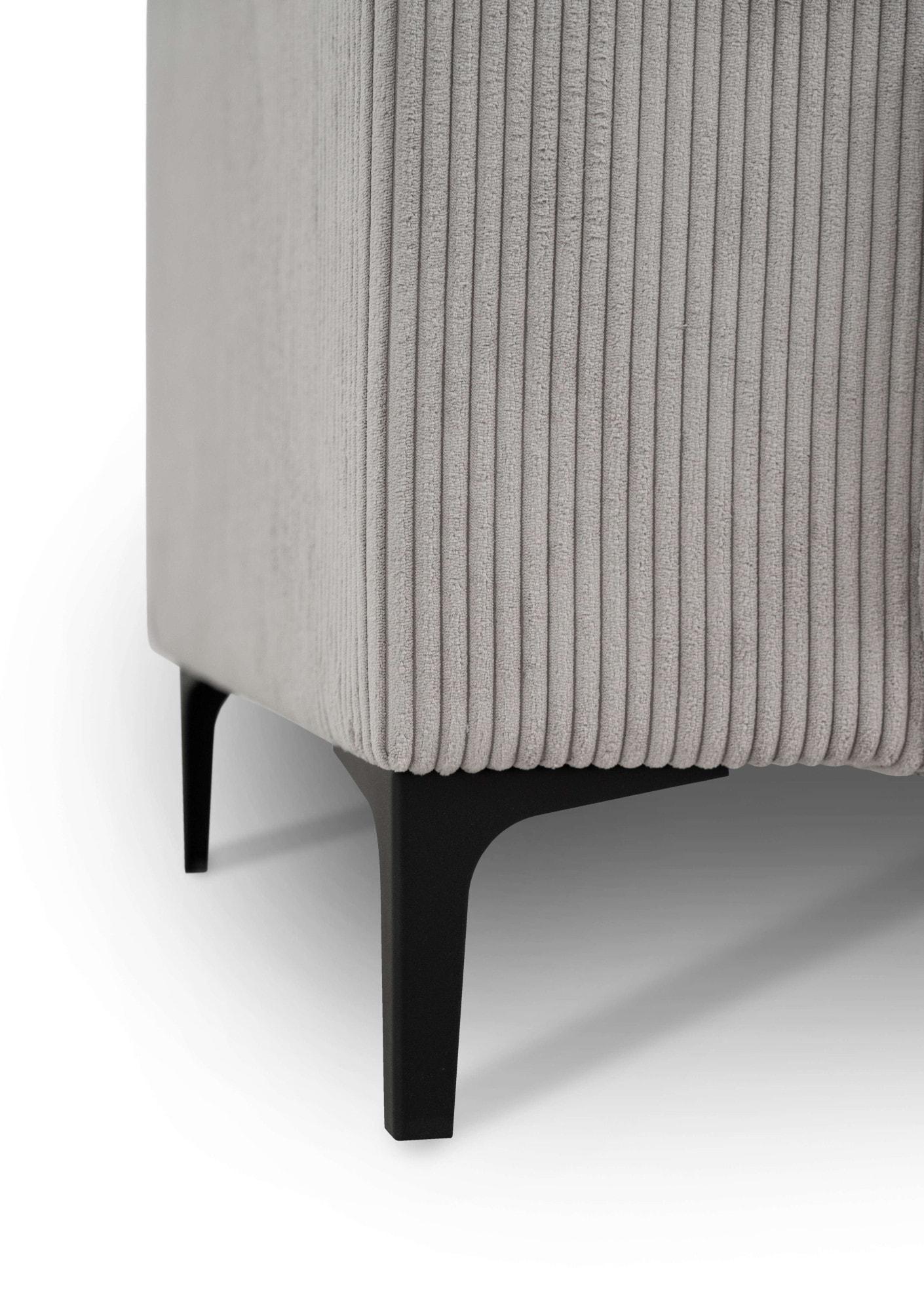 GOODproduct 3-places »OLAND Cord, Sofa, B: 224 cm, Skandi-Design« structure, tissu plat, microfibre de luxe, bouclé