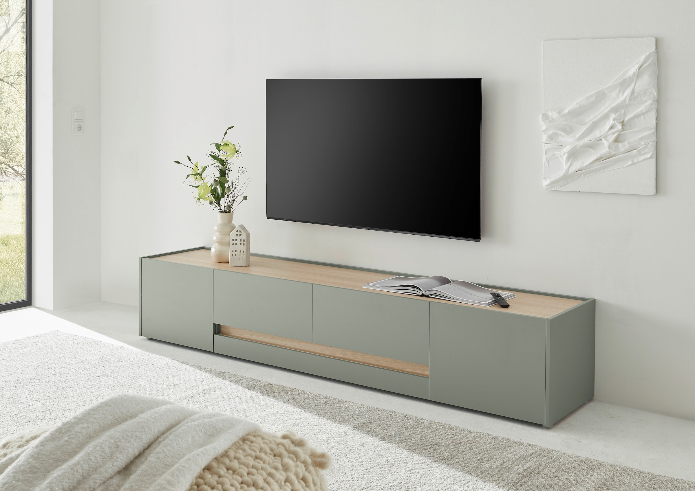 Home affaire Lowboard »City/Giron, moderner TV-Schrank, Kommode, TV-Unterschrank« zeitlos, modern, ausreichend Stauraum, vielseitig einsetzbar