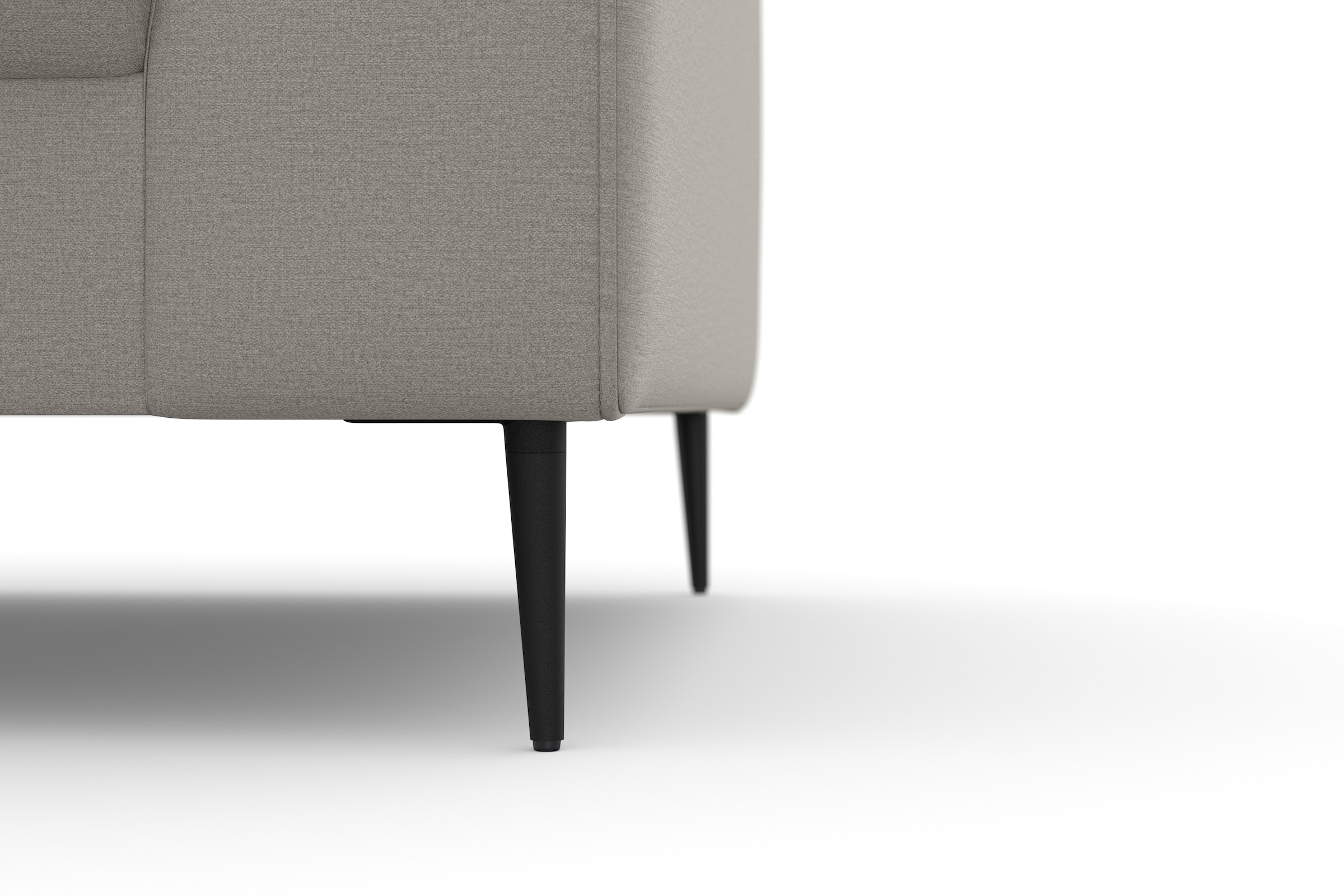 DOMO collection Ecksofa »Modica kompakt und elegant, Breite 244, L-Form« moderne Optik mit extrabreiter Recamiere, auch in Cord