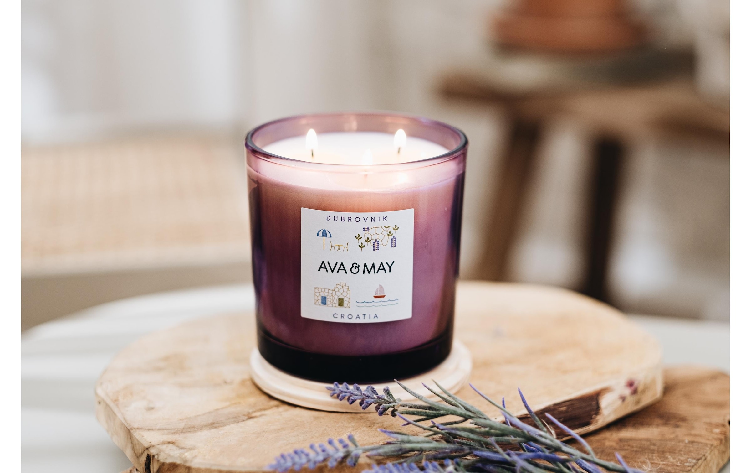 AVA & MAY Bougie parfumée »Dubrovnik 380 g«