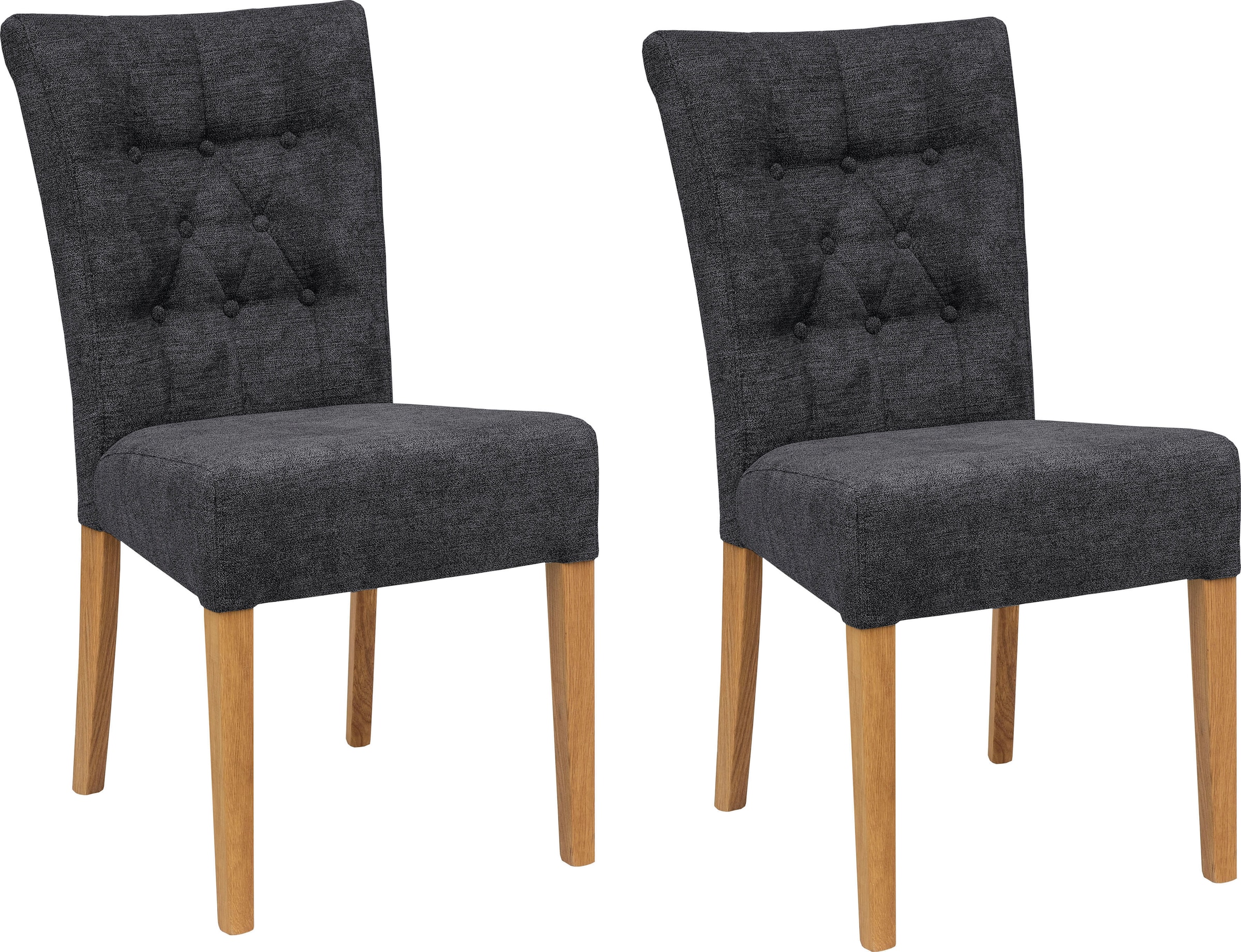 Image of Home affaire Polsterstuhl "Queen" (Set) 4 Stk.Esszimmerstuhl mit Knopfheftung, 2er, 4er oder 6er-Set