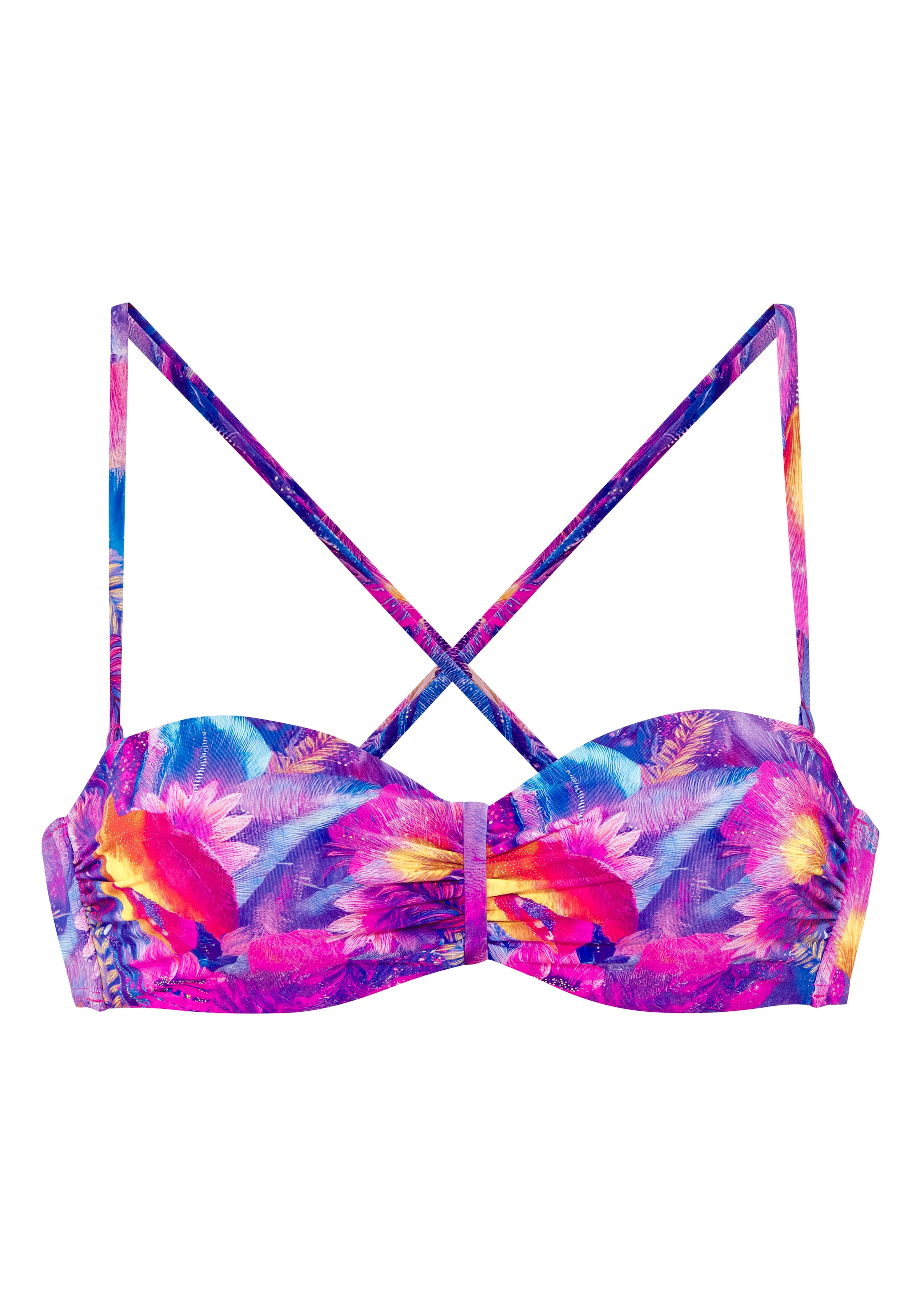 Venice Beach Bügel-Bandeau-Bikini-Top »Zarina« im farbenträchtigem Design