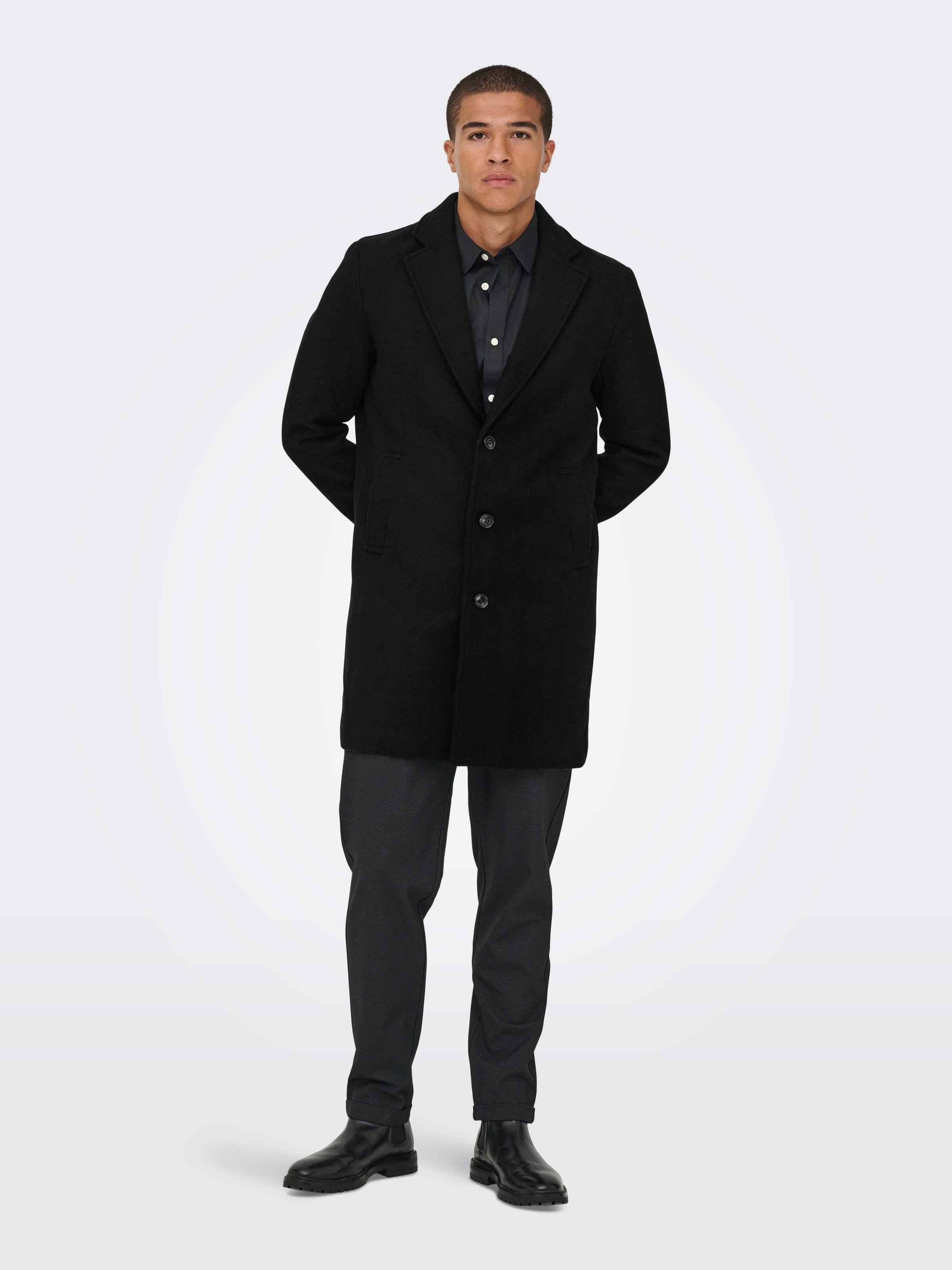 ONLY & SONS Manteau long »ONSMATTHEW WOOL COAT OTW NOOS« mit Wolle