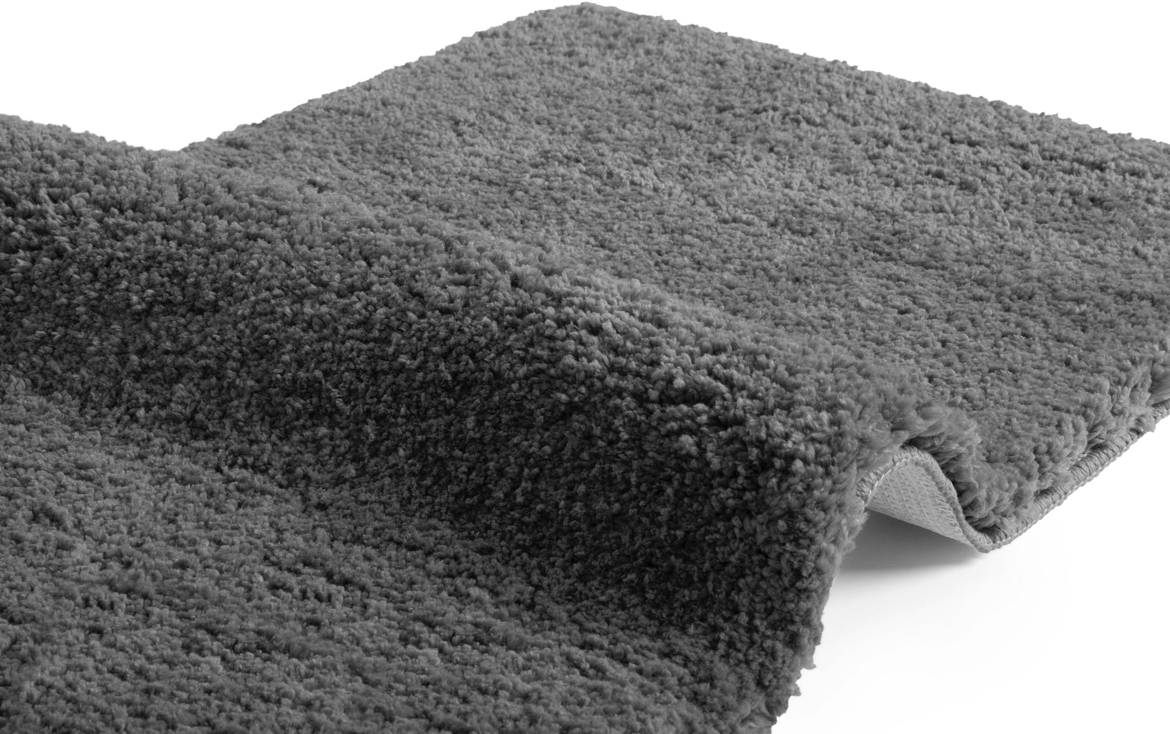 my home Badematte »Sanremo, Badvorleger, Badezimmer Teppich, sehr weich«, rutschhemmend beschichtet, fussbodenheizungsgeeignet-schnell trocknend, Badteppich, unifarben, rechteckig, rund & als 3-tlg. Set erhältlich