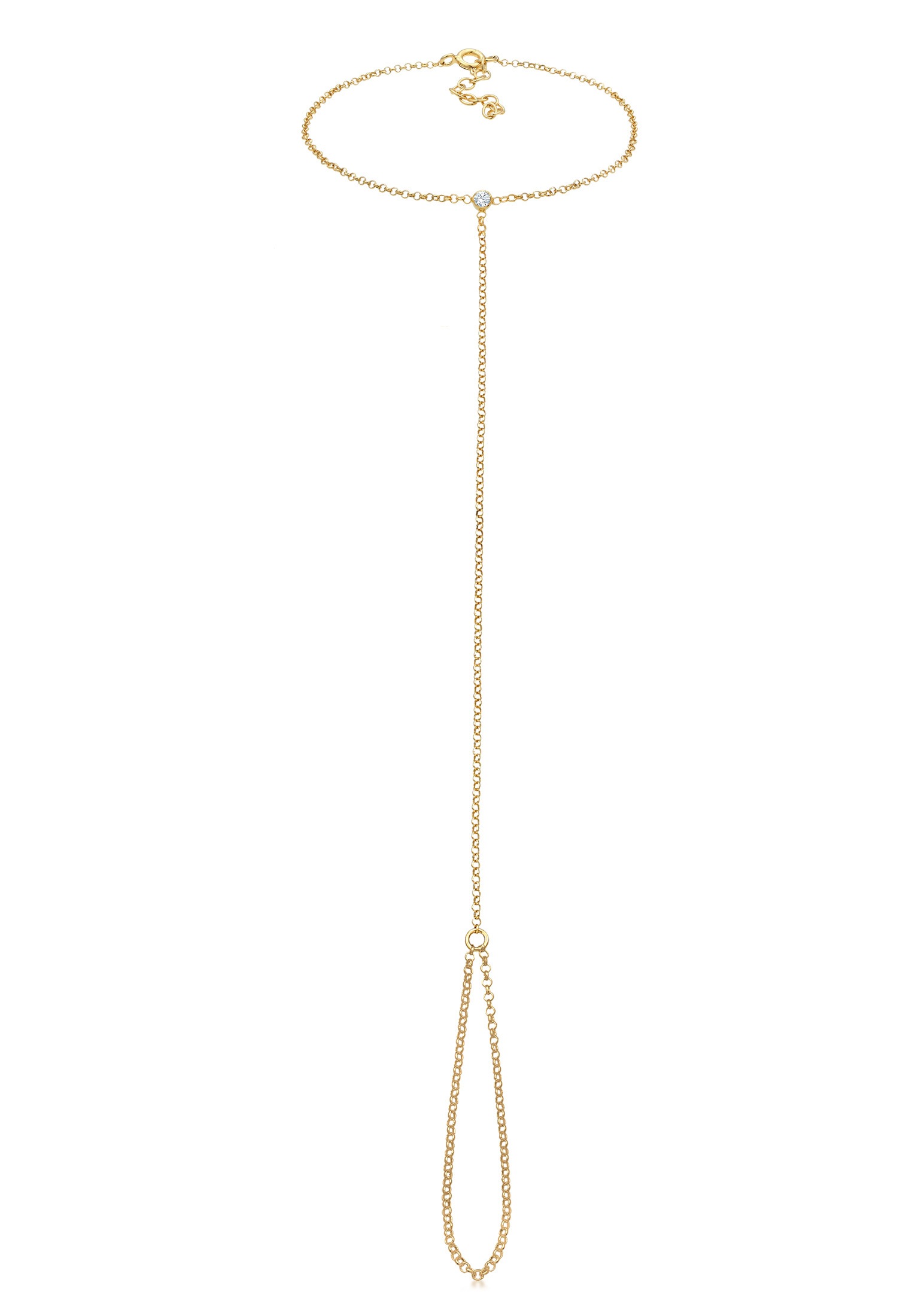 Image of Elli Armband »Handchain Basic Kristalle 925 Silberfarben« bei Ackermann Versand Schweiz