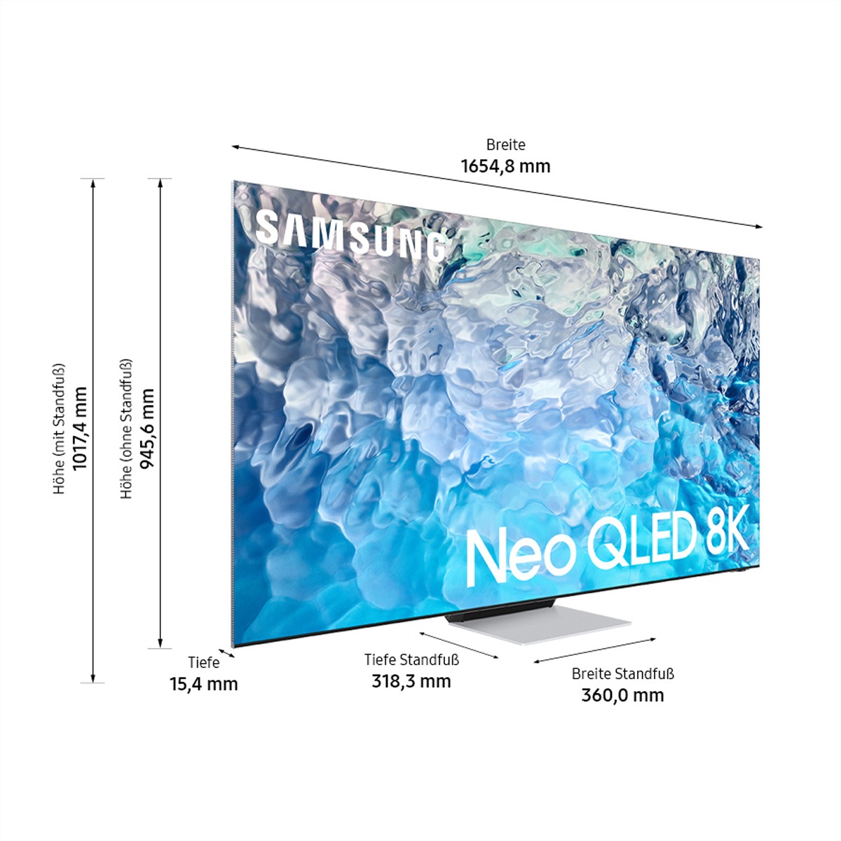 Samsung LED-Fernseher »Samsung TV QE75QN900B 75" Neo QLED 8K«, 189 cm/75 Zoll, QLED