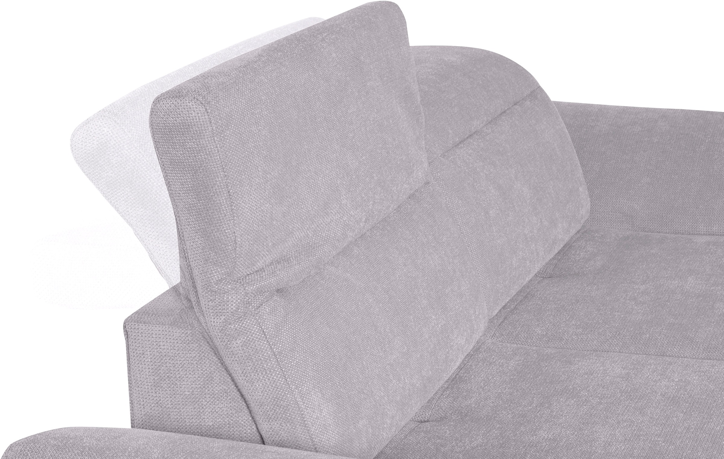sit&more 2,5-Sitzer »Percy«, 15 cm Fusshöhe, Sitztiefenverstellung, wahlweise Kopfteilverstellung