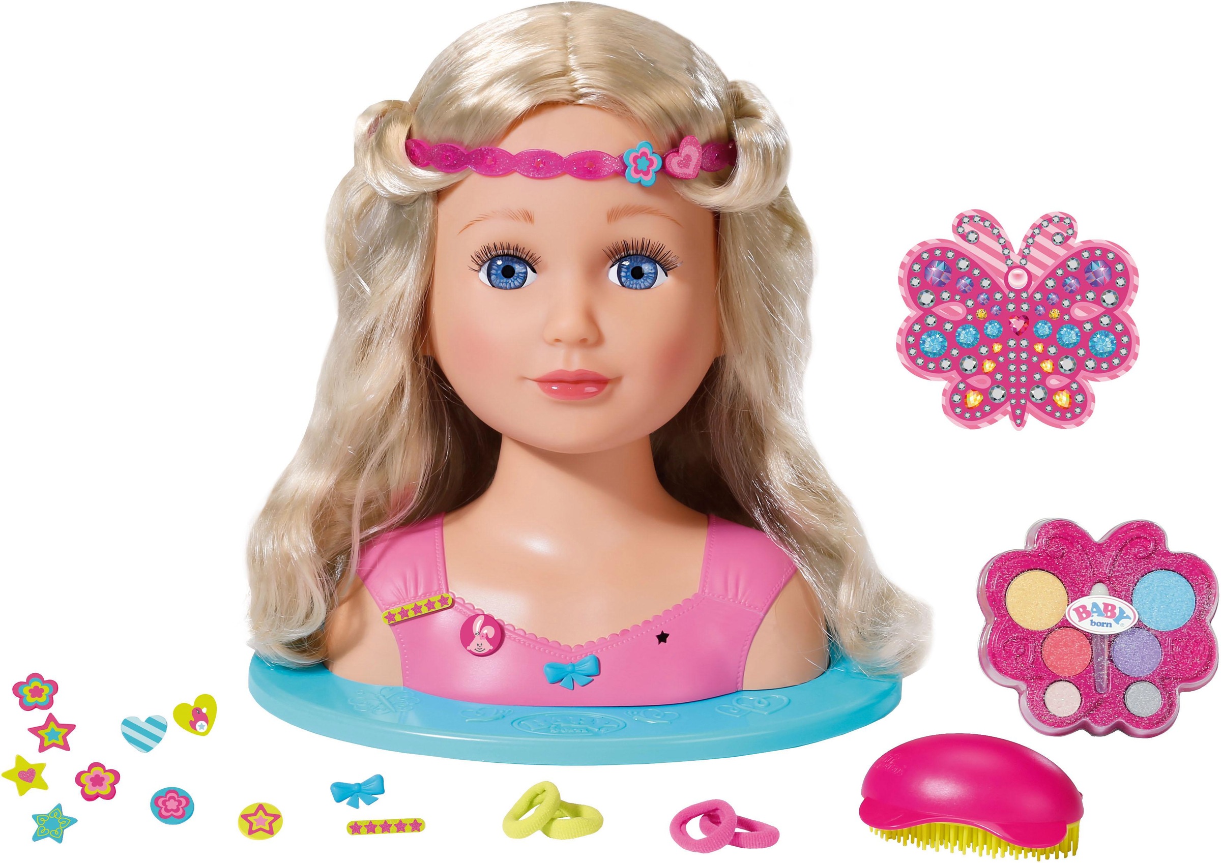Baby Born Frisier- & Schminkkopf "Sister Styling Head, rosa