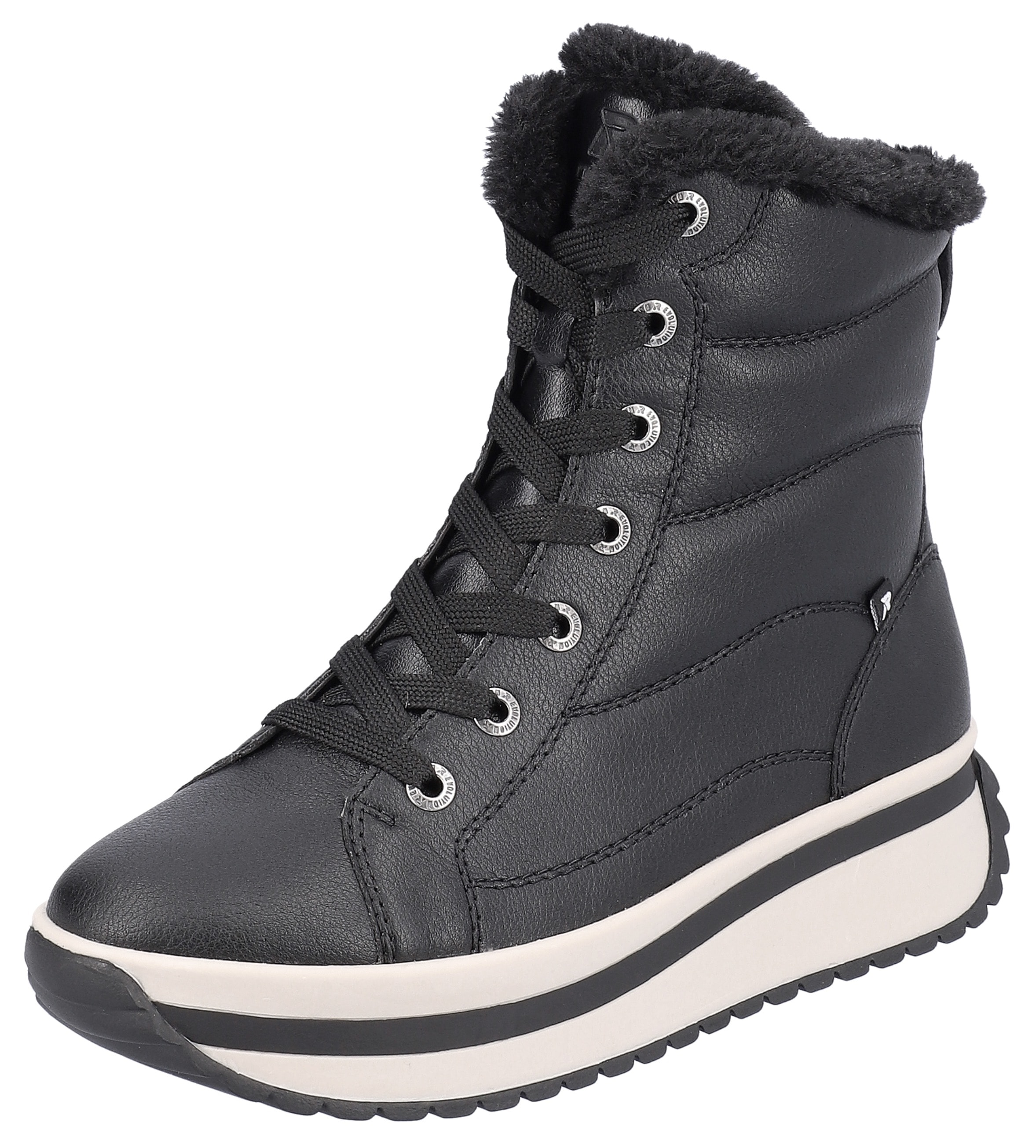 Rieker EVOLUTION Winterboots, Schnürboots, Stiefelette mit praktischem Innenreissverschluss