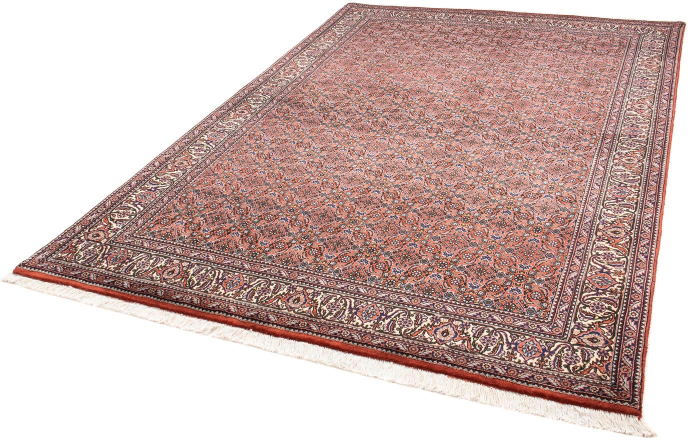 Image of morgenland Orientteppich »Perser - Bidjar - 239 x 168 cm - hellrot«, rechteckig, 15 mm Höhe, Wohnzimmer, Handgeknüpft, Einzelstück mit Zertifikat bei Ackermann Versand Schweiz