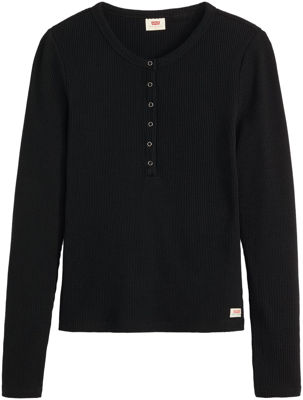 Levi's® Langarmshirt »DRY GOODS HENLEY« Mit Waffelstruktur- Muster