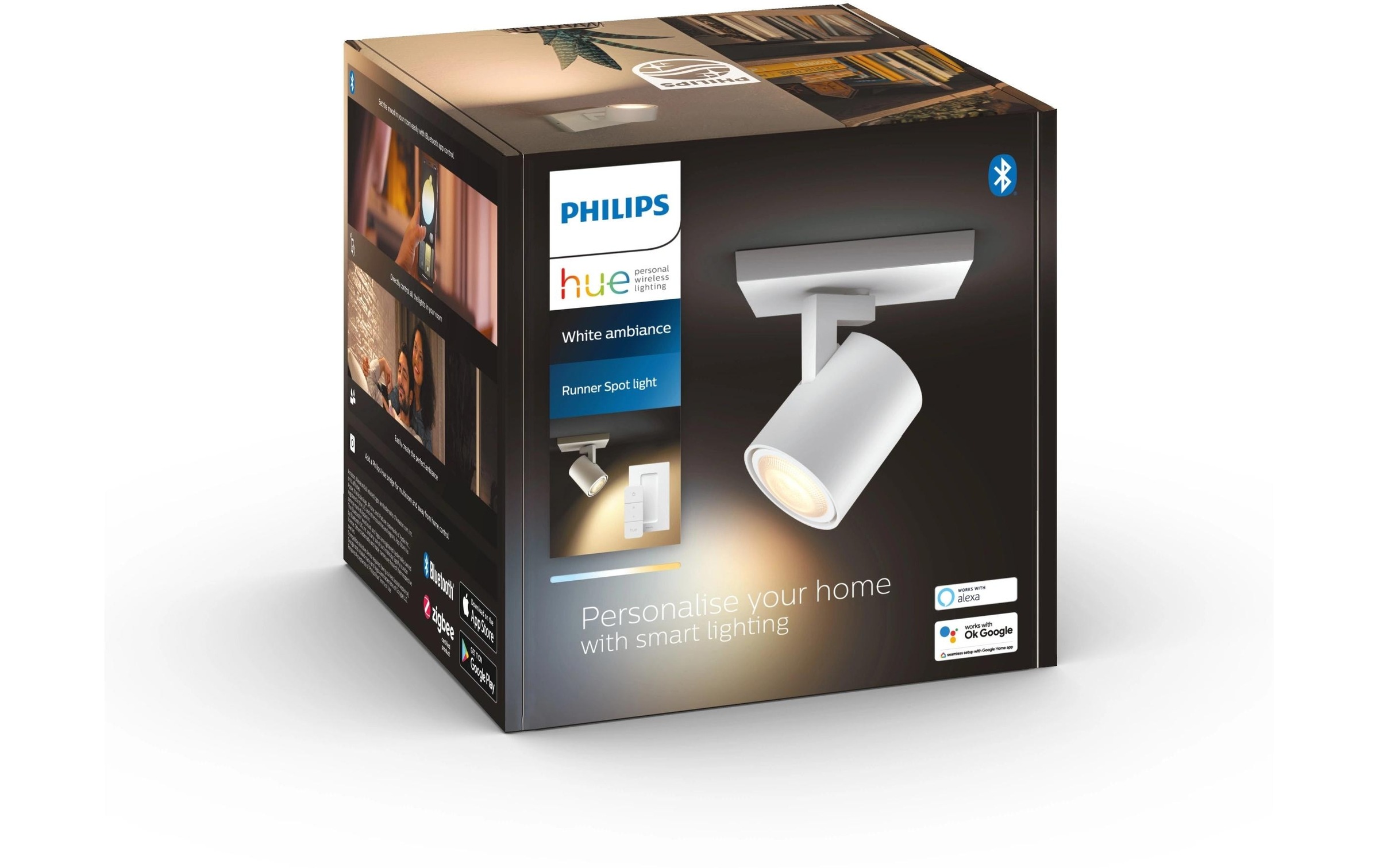 Philips Hue LED Deckenleuchte »Runner inkl. Dimmschalter«, Leuchtmittel GU10 | LED wechselbar