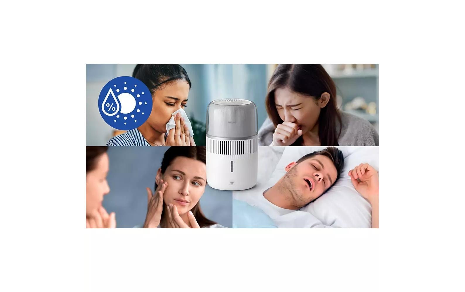 Philips Humidificateur d'air »HU5710/03 5000 Series« 4,5 l Wassertank pour pièces de 56 m², avec technologie NanoCloud