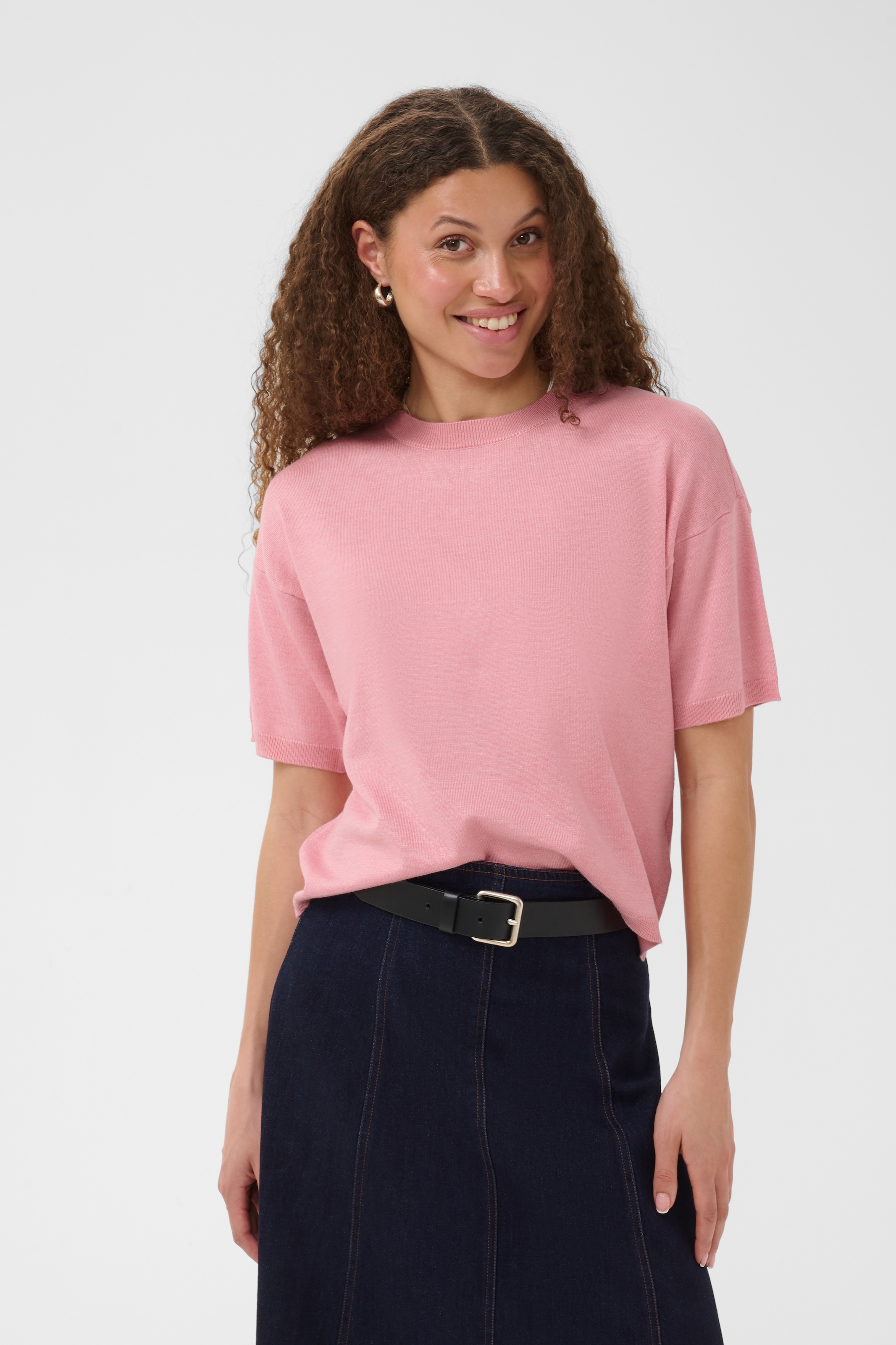 Image of Saint Tropez Strickpullover "MilaSZ Boxy SS Pullover" Viskosemischung, Oversize fit