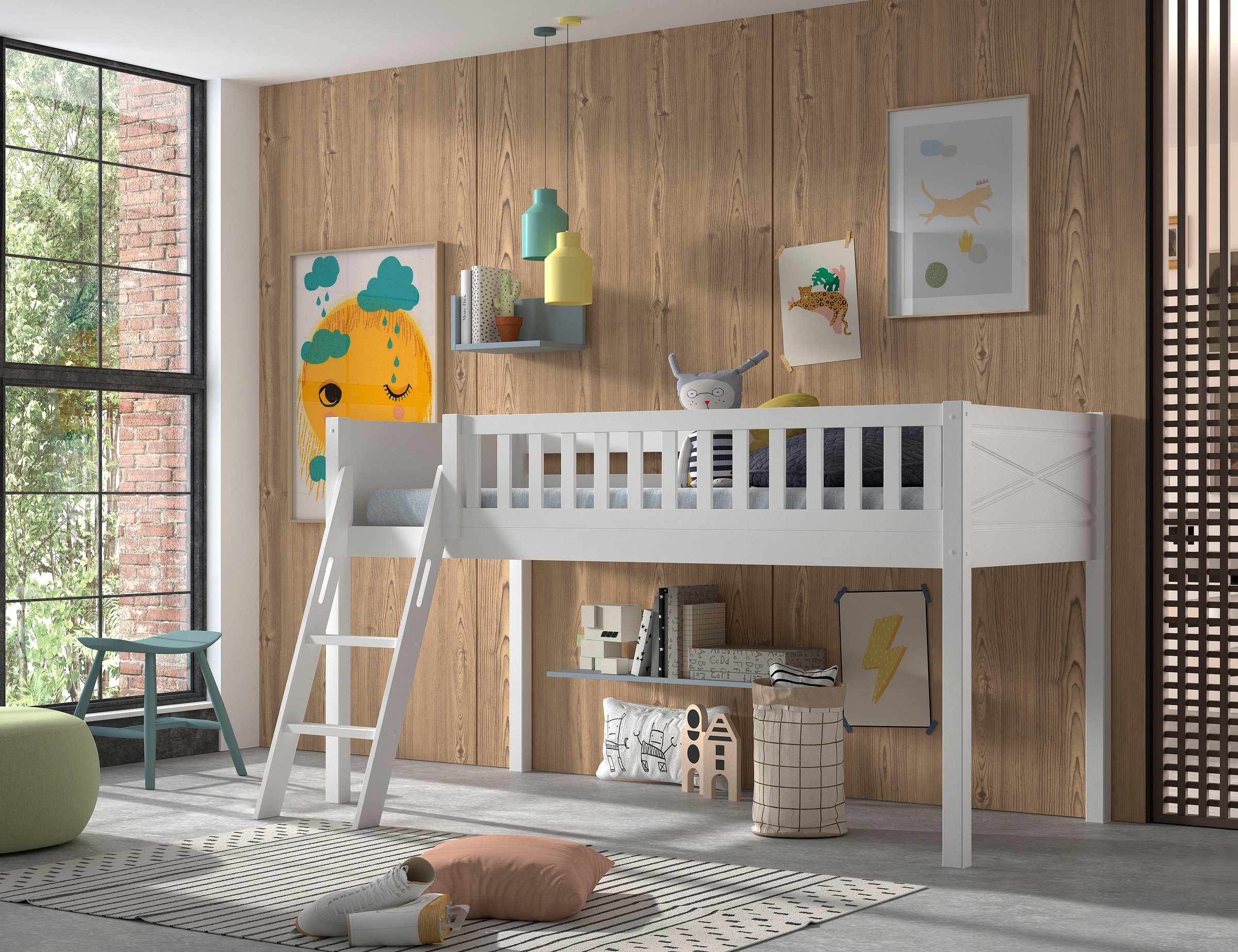 Scott Lit Compact Echelle Inclinee Blanc