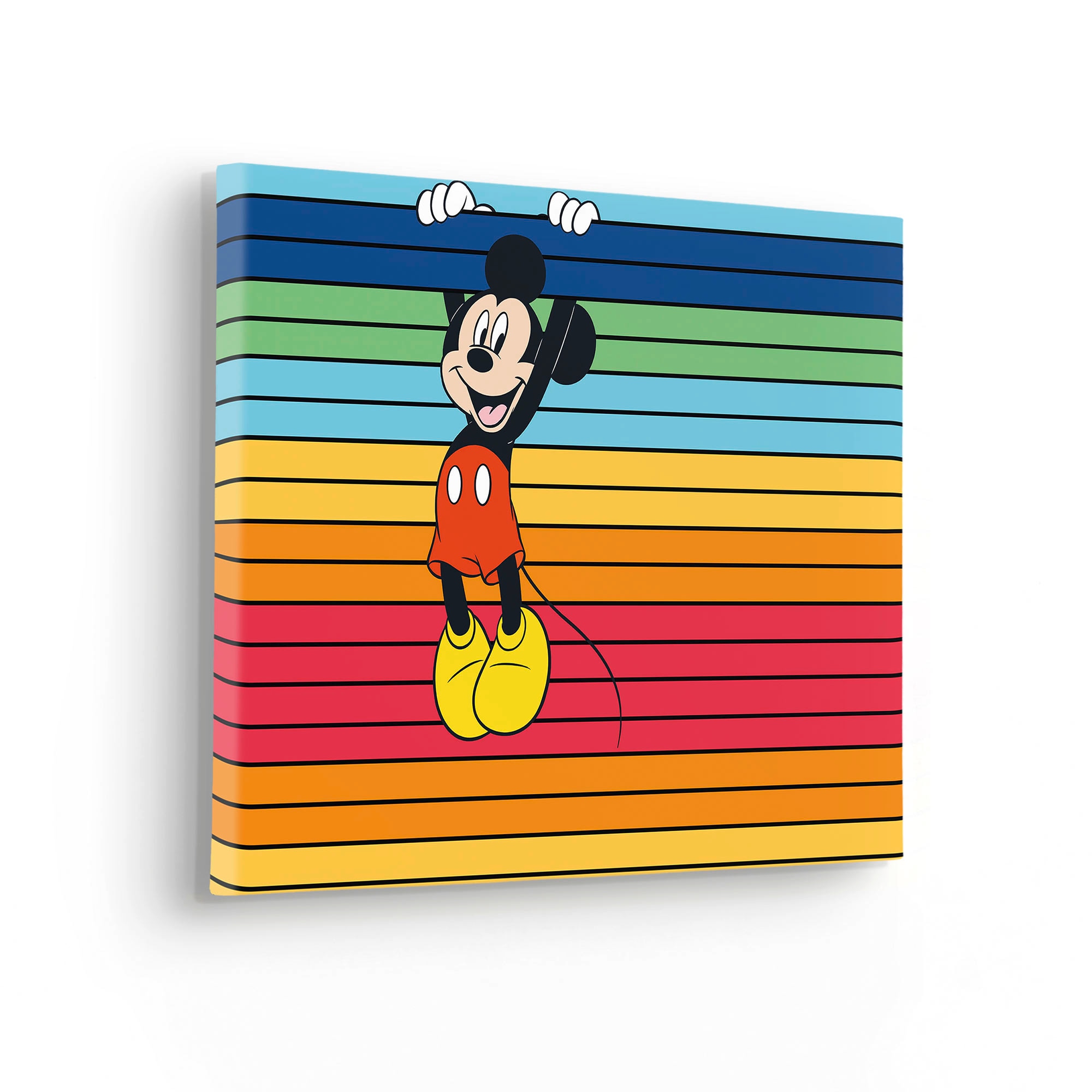 Image of Komar Leinwandbild "Mickey Band of Color - Grösse 30 x 40 cm" Natur 1 Stk. tlg. Keilrahmenbild mi Echtholzrahmen