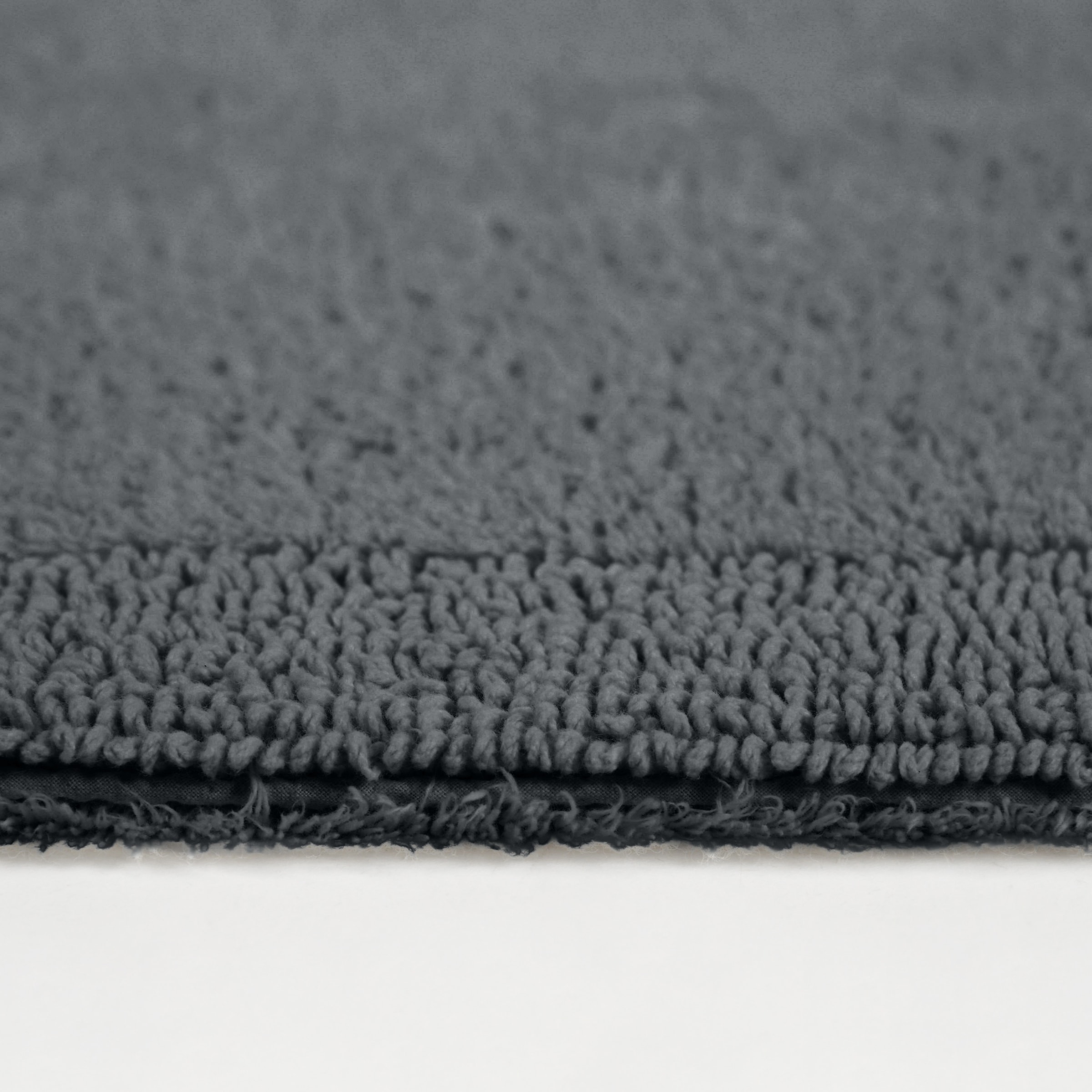 my home Badematte »Kapra, Badvorleger, Badezimmer Teppich«, beidseitig nutzbar-fussbodenheizungsgeeignet-strapazierfähig, mit Bordüre, Badteppich, Badematte, Baumwolle