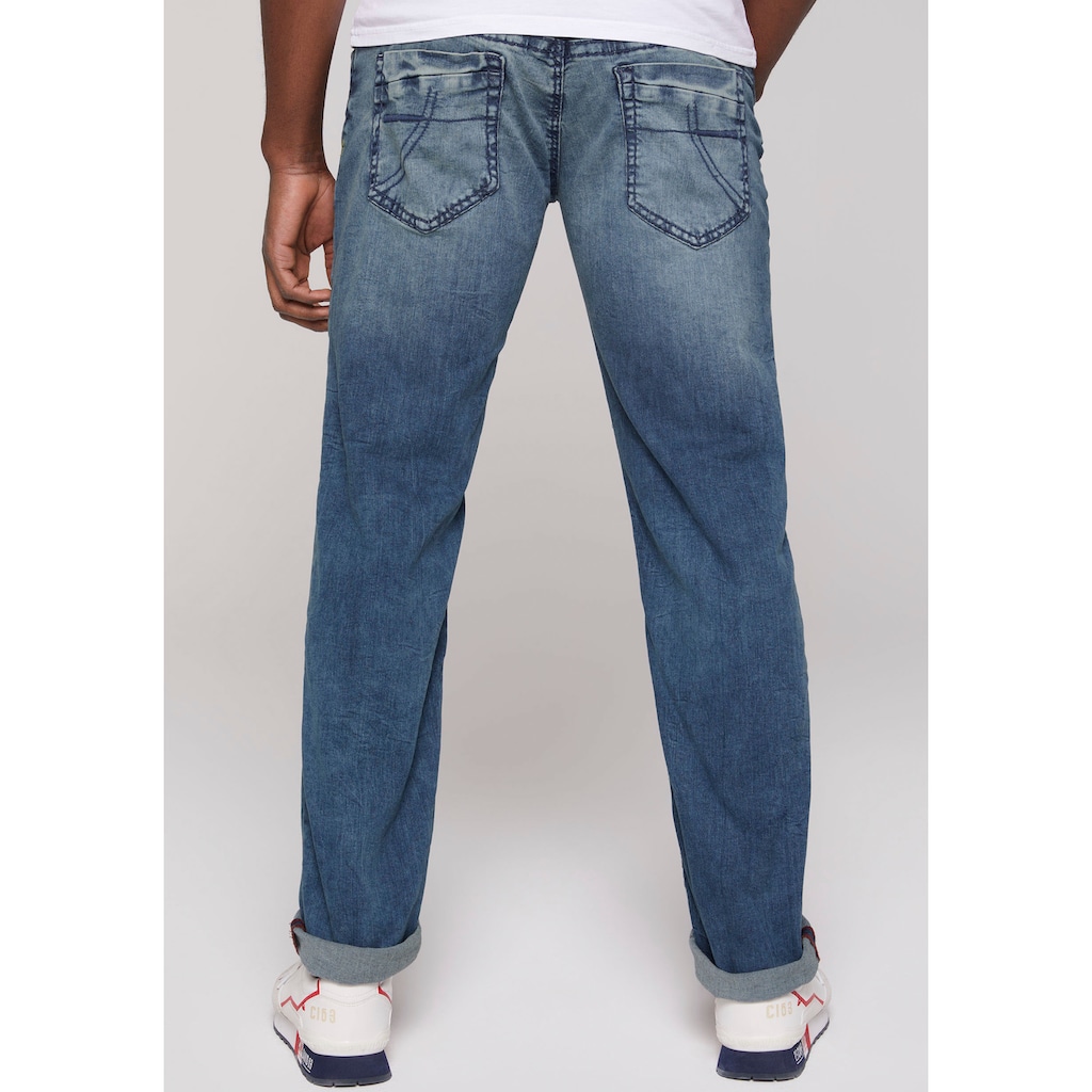 CAMP DAVID Loose-fit-Jeans, mit markanten Nähten und Stretch