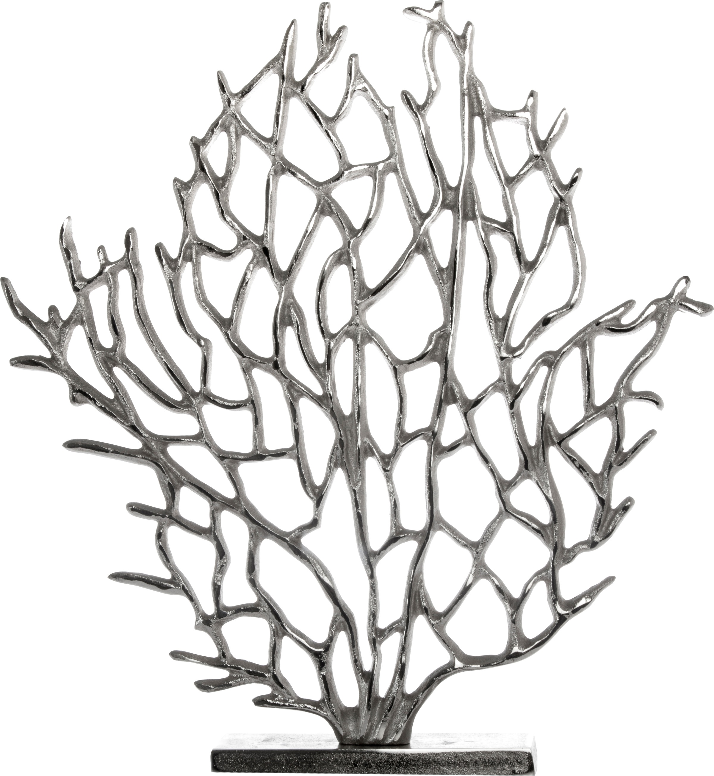 Image of Myflair Möbel & Accessoires Dekoobjekt, Skulptur, silberfarben, Höhe 43 cm, aus Metall, Koralle, Wohnzimmer bei Ackermann Versand Schweiz