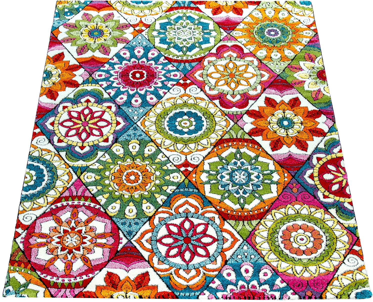 Image of Paco Home Teppich »Vistoso 631«, rechteckig, 13 mm Höhe, Kurzflor, 3D-Design, modernes retro Motiv, ideal im Wohnzimmer & Schlafzimmer bei Ackermann Versand Schweiz