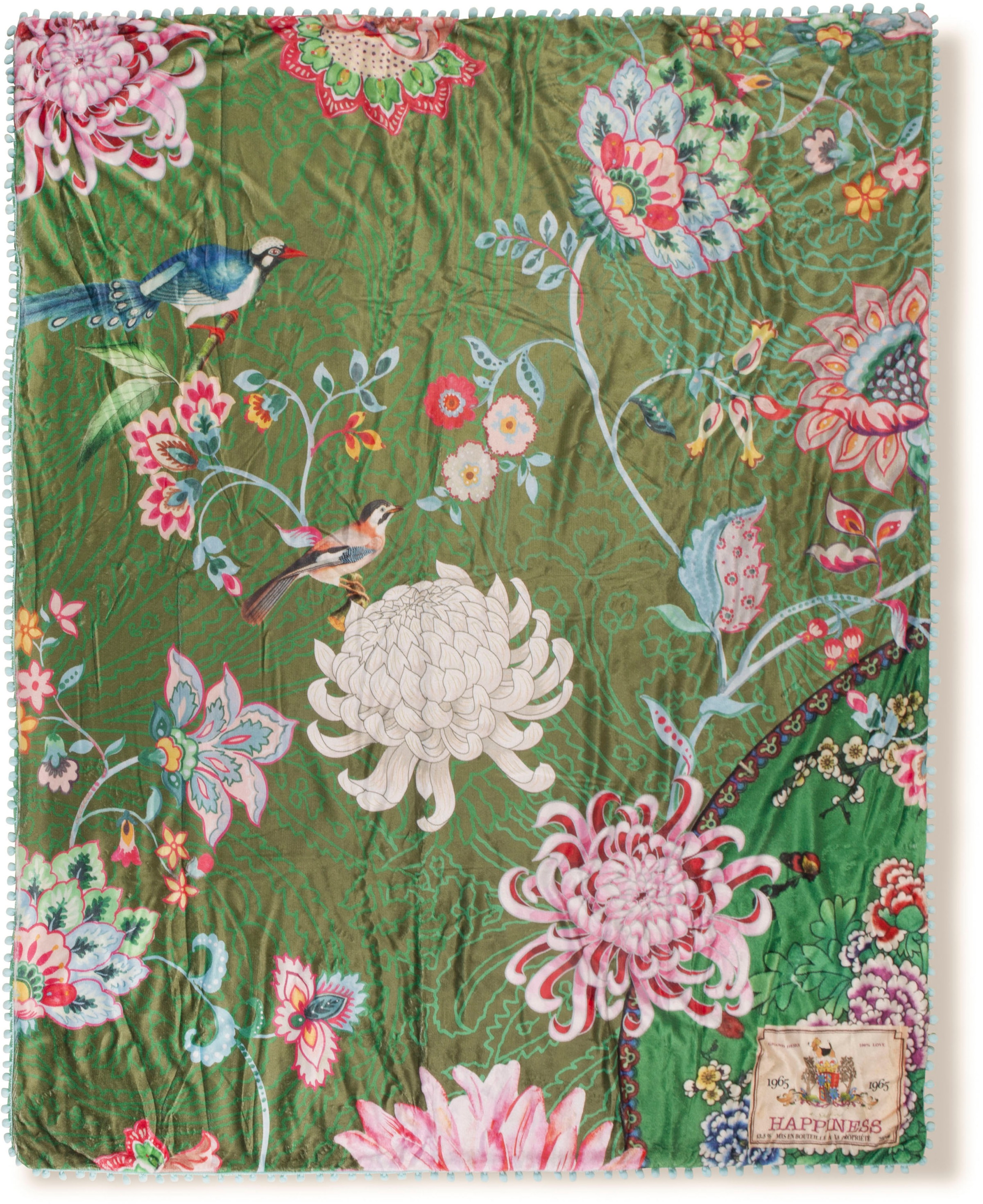 Image of Happiness Plaid »Ming«, mit Pompons, Kuscheldecke bei Ackermann Versand Schweiz